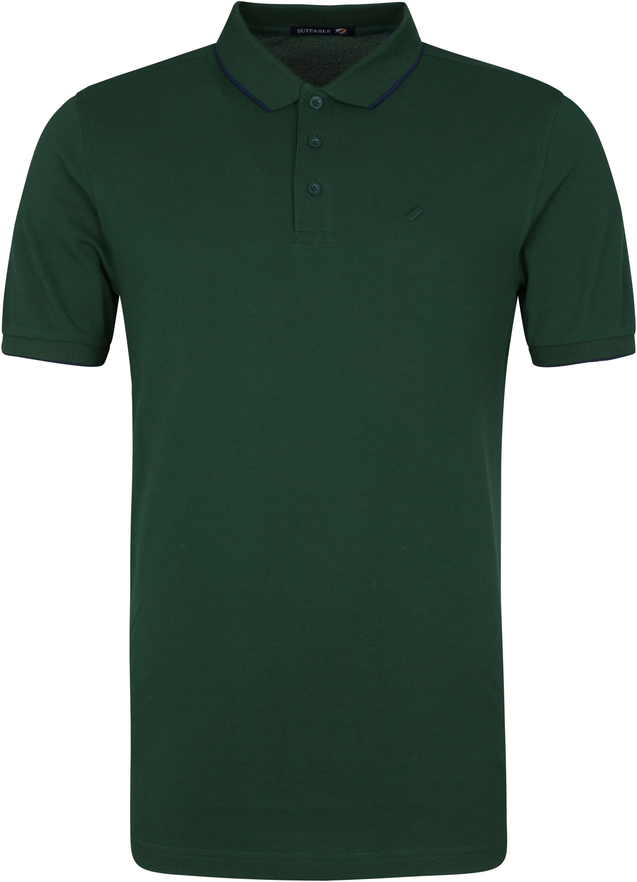 Suitable Polo Shirt Tip Ferry Dark Green 210055-20S-12 Deep Forest order online | Suitable