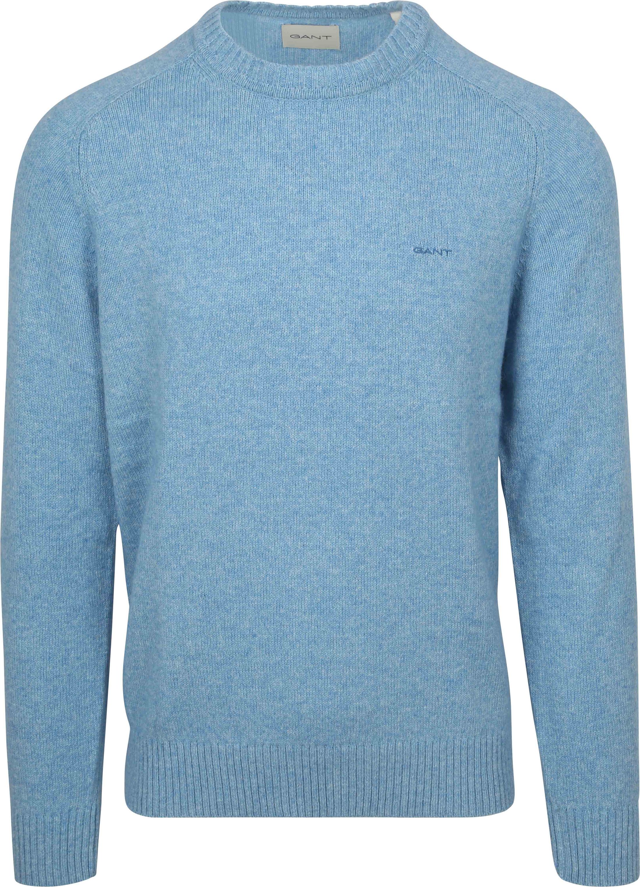 Gant Pullover Wool Blend Bleu Clair 8050226-427 commander en ligne | Suitable