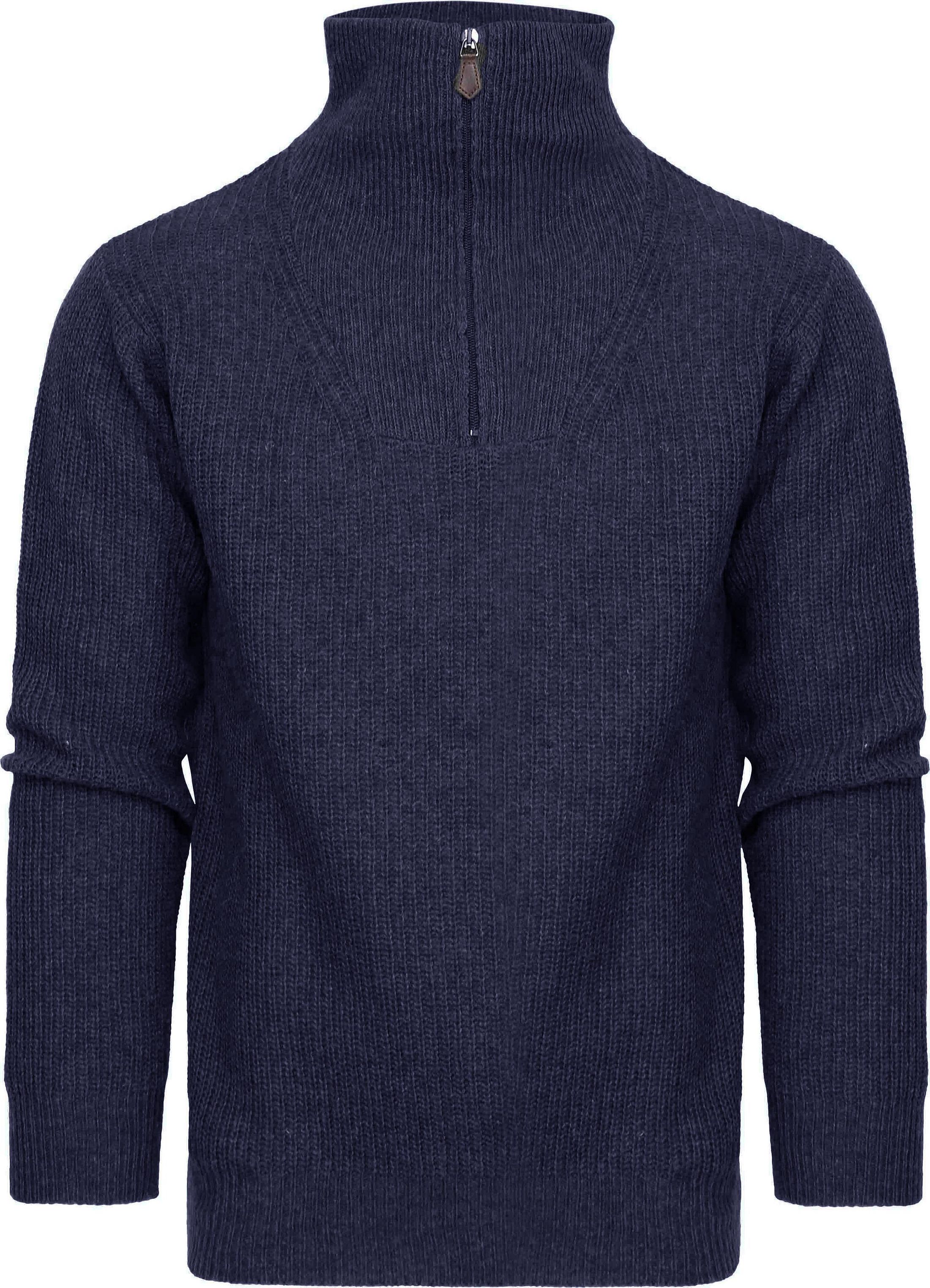 Suitable Pull Demi-Zip Bleu Marine K-zip kl 108 navy commander en ligne | Suitable