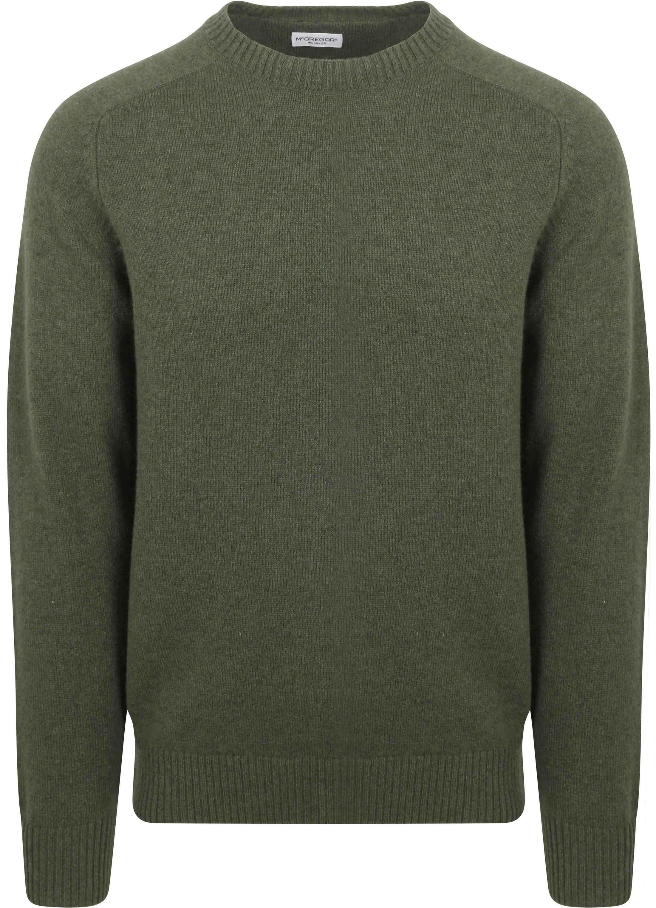 McGregor Pullover Lambswool Melange Sage Green order online | Suitable