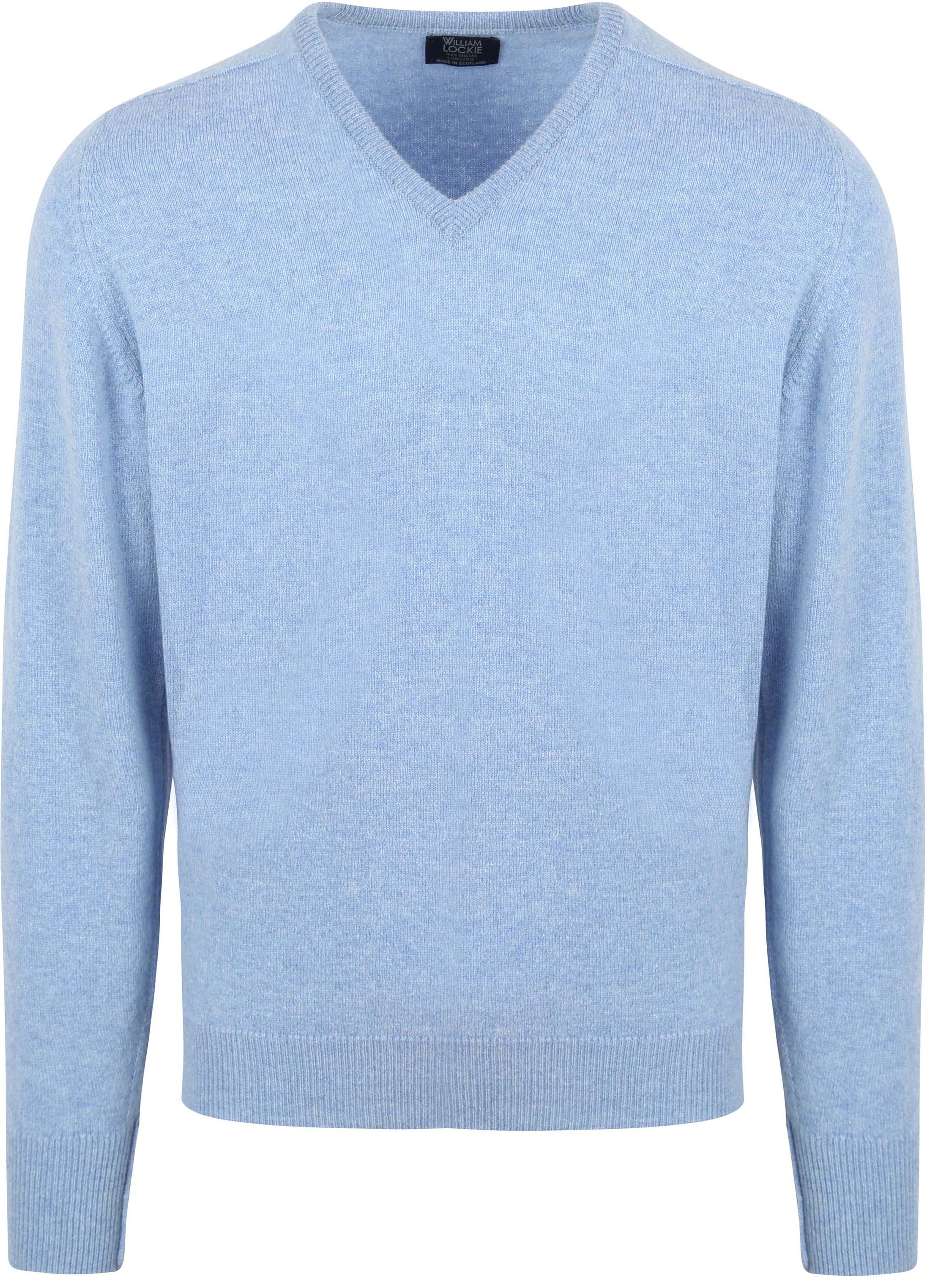 William Lockie V-Neck Lambswool Light Blue order online | 7092DF-82 Glacier | Suitable Hungary
