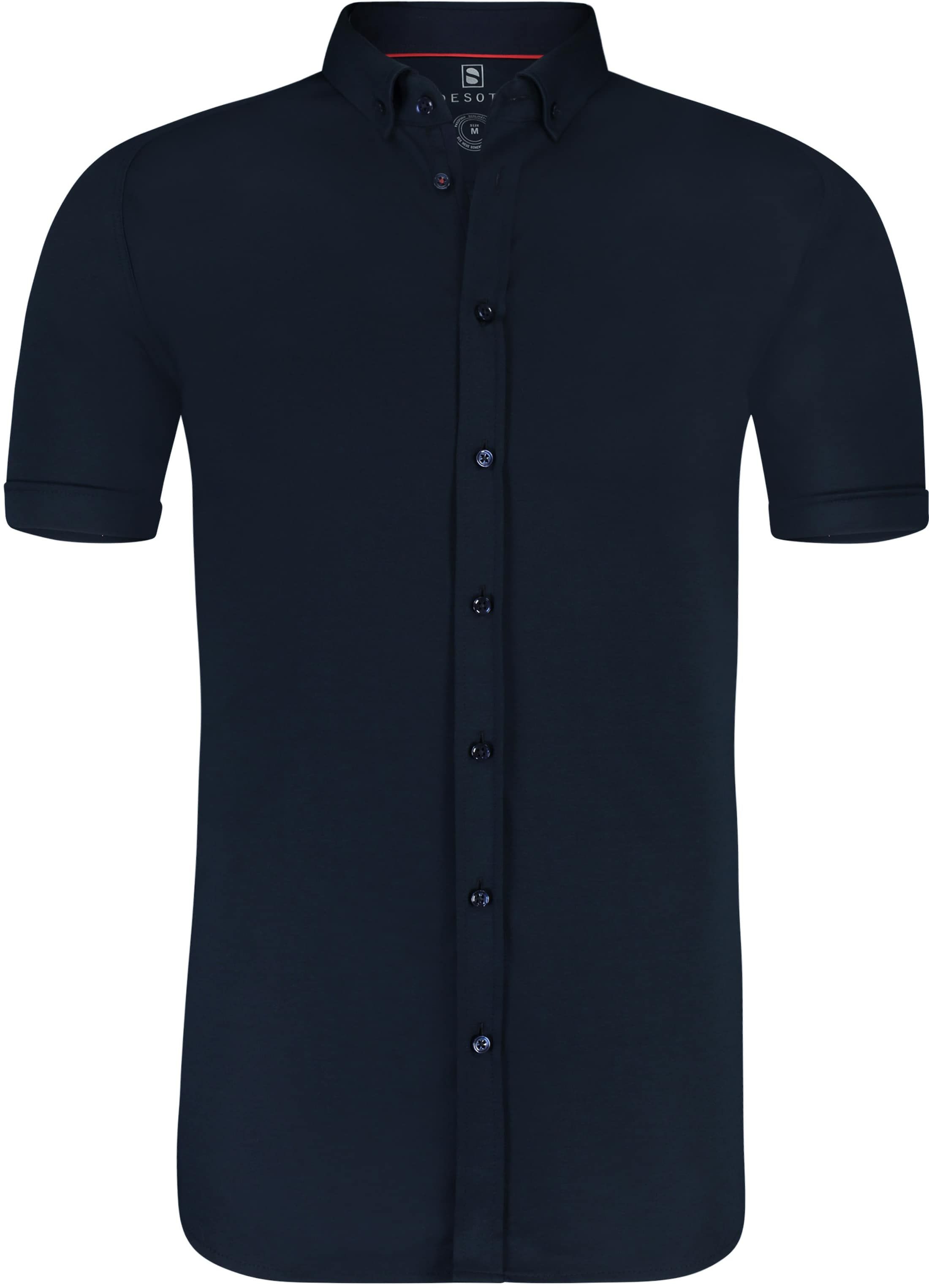Desoto Shirt Short Sleeve Navy 057 Dark Blue Blue size XL