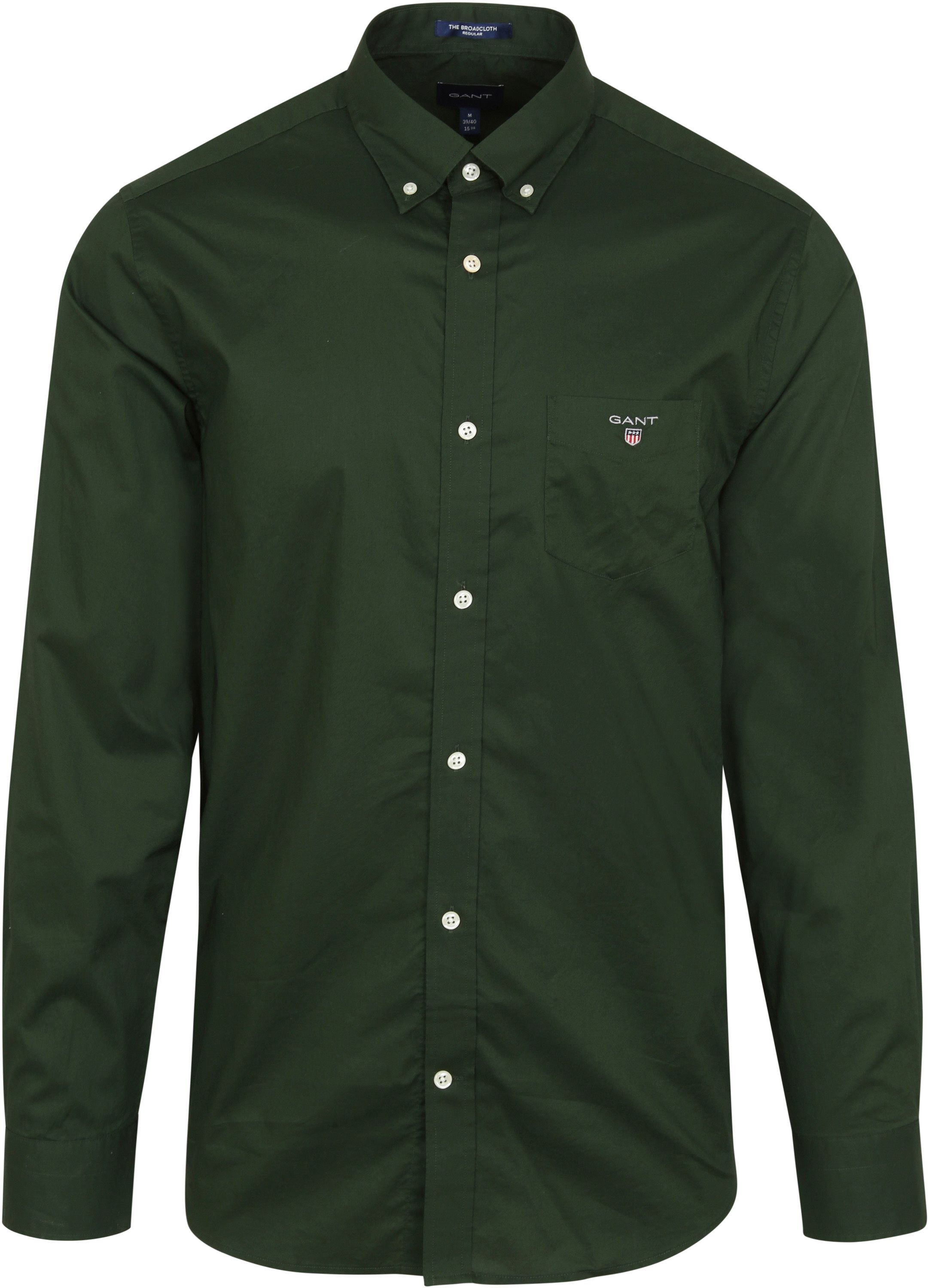 Gant Casual Shirt Broadcloth Dark Green Dark Green size L