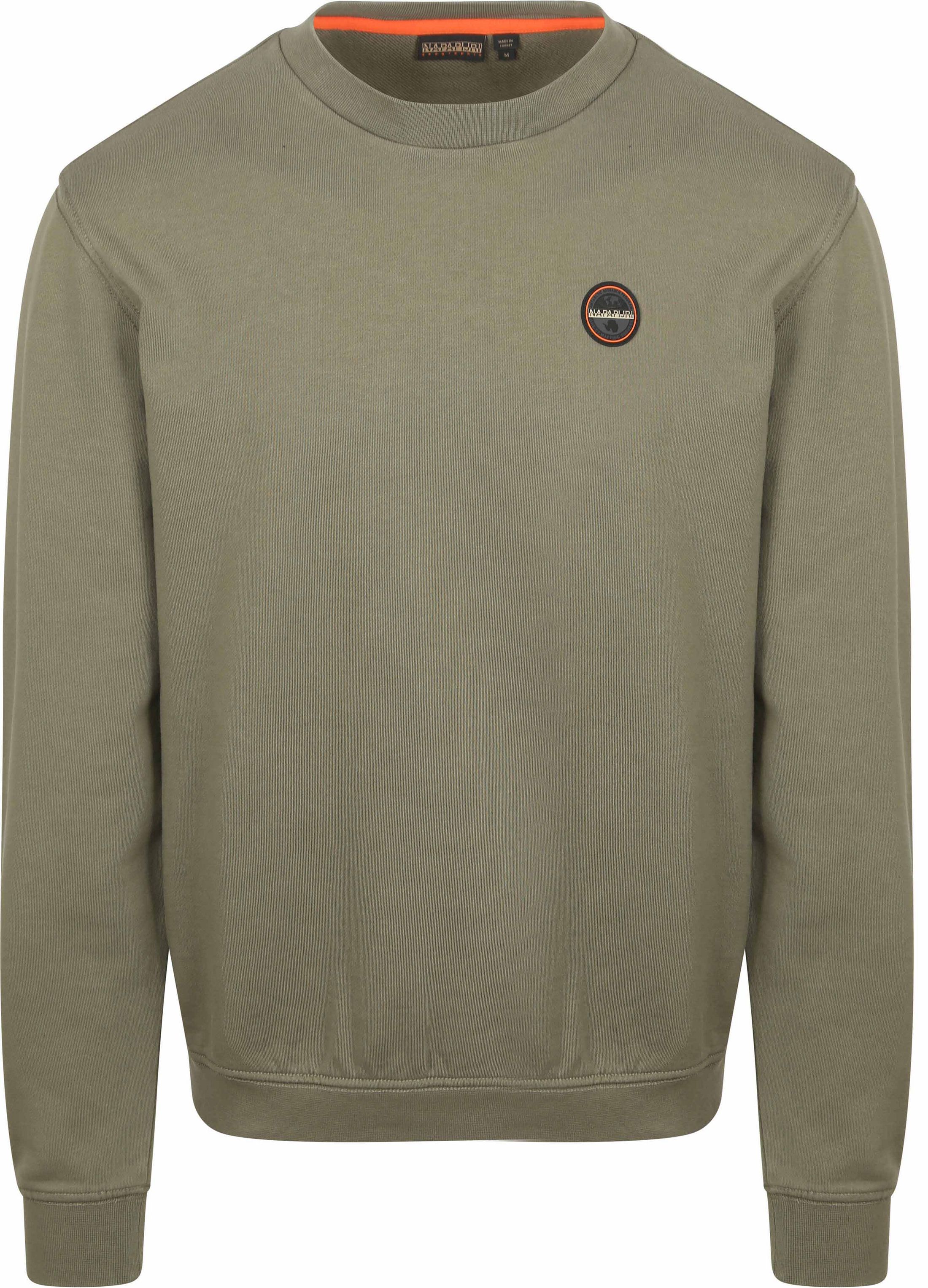 Napapijri Badge Sweater Olive Green NP0A8946G0A1 order online | Suitable