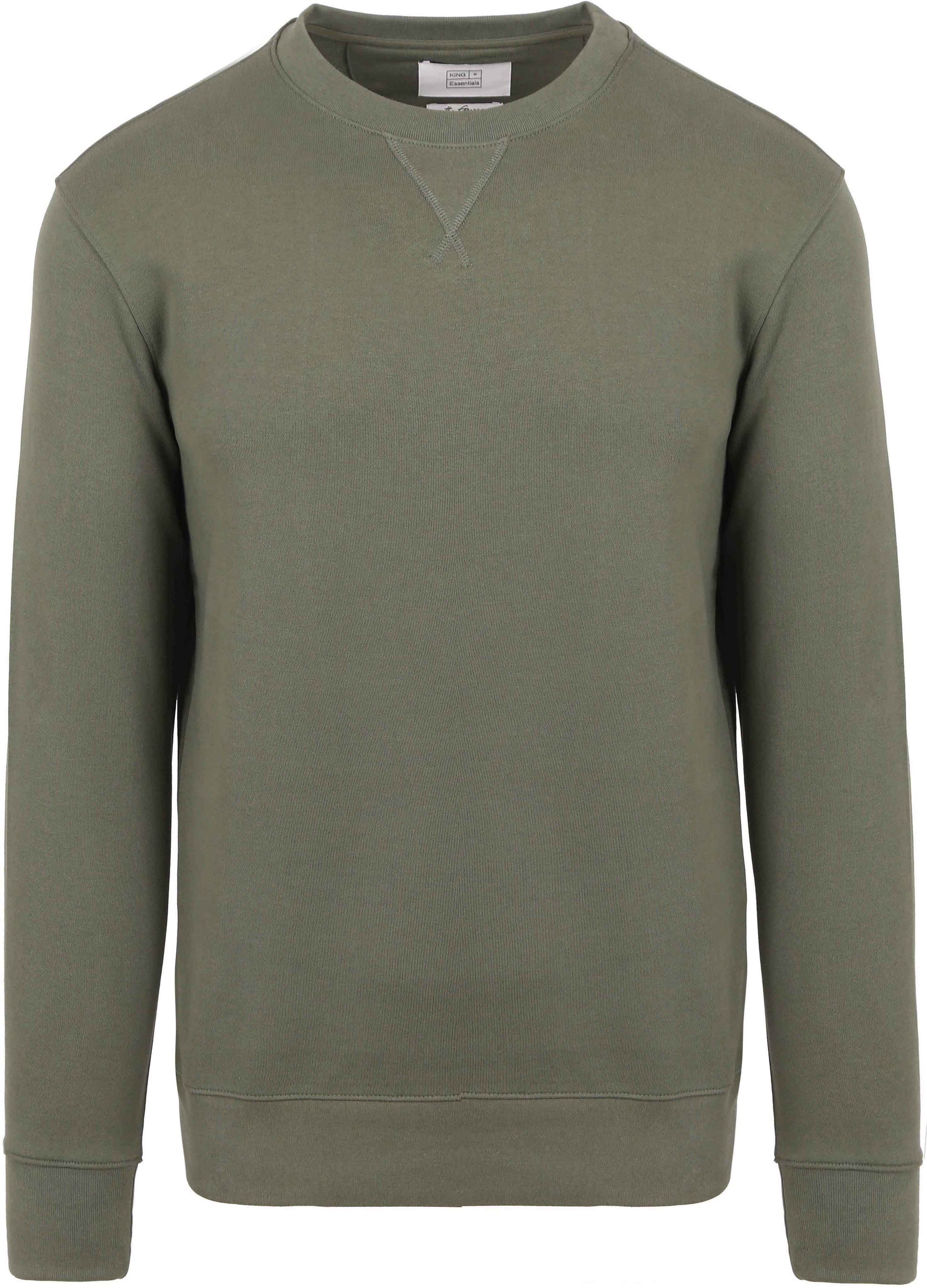 King Essentials The George Sweater Olijfgroen KM111070001-G025T kopen | Suitable