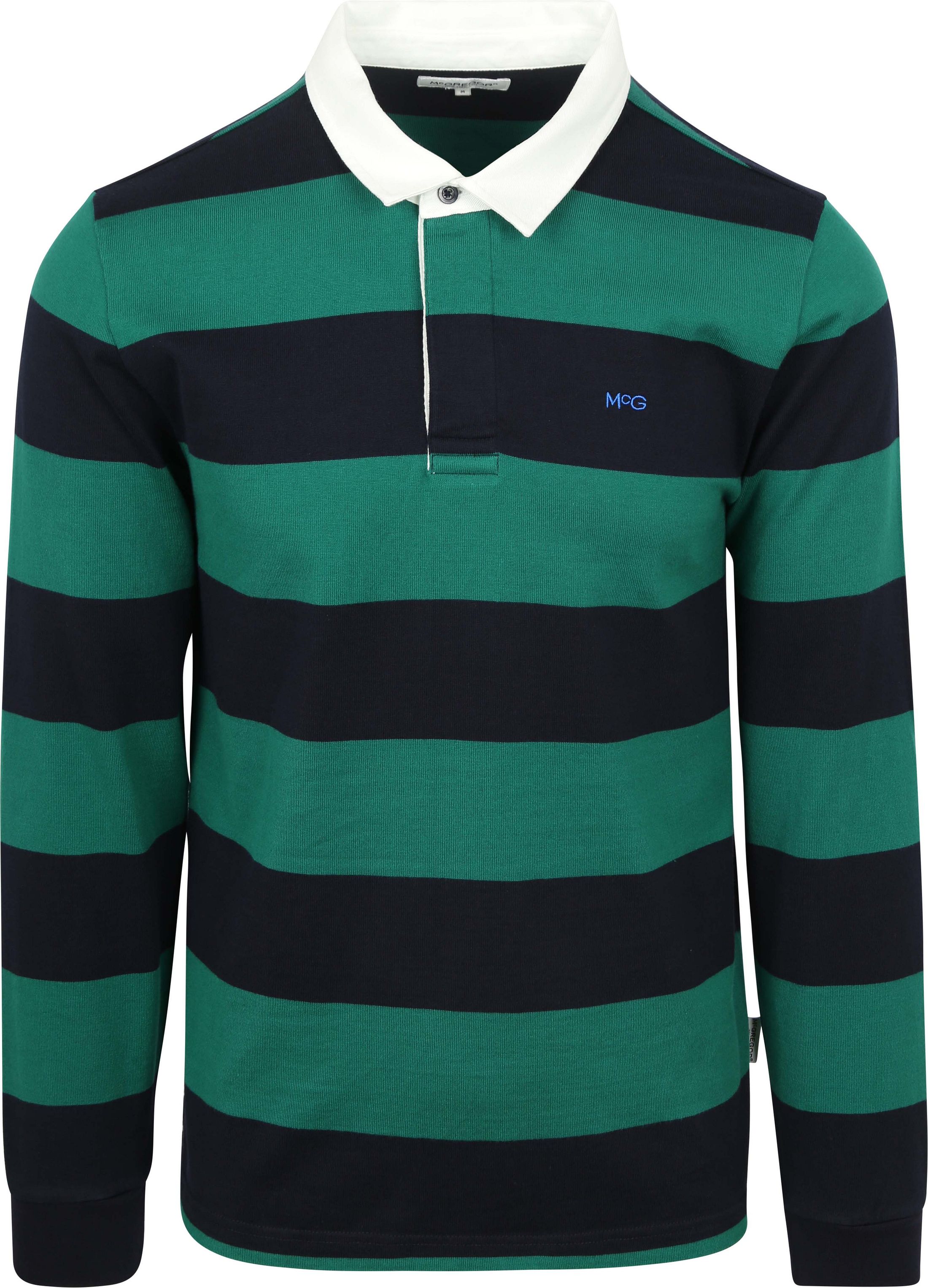 McGregor Rugbyshirt Stripe Navy Green order online | MM242.8004.04-2100 | Suitable Lithuania