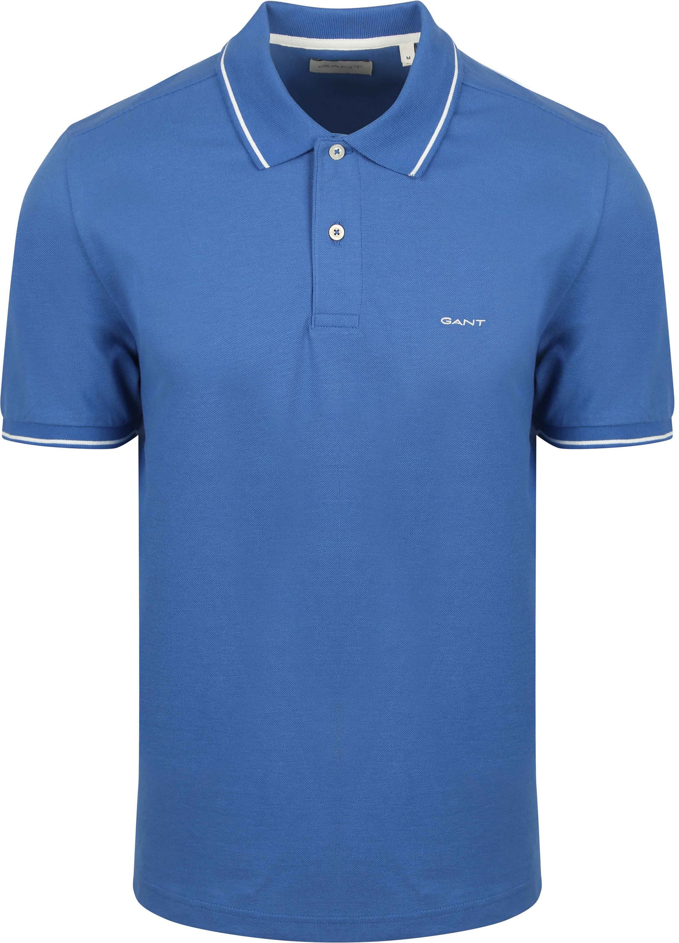 Gant Tipping Piqué Polo Shirt Blue 2062034-407 order online | Suitable
