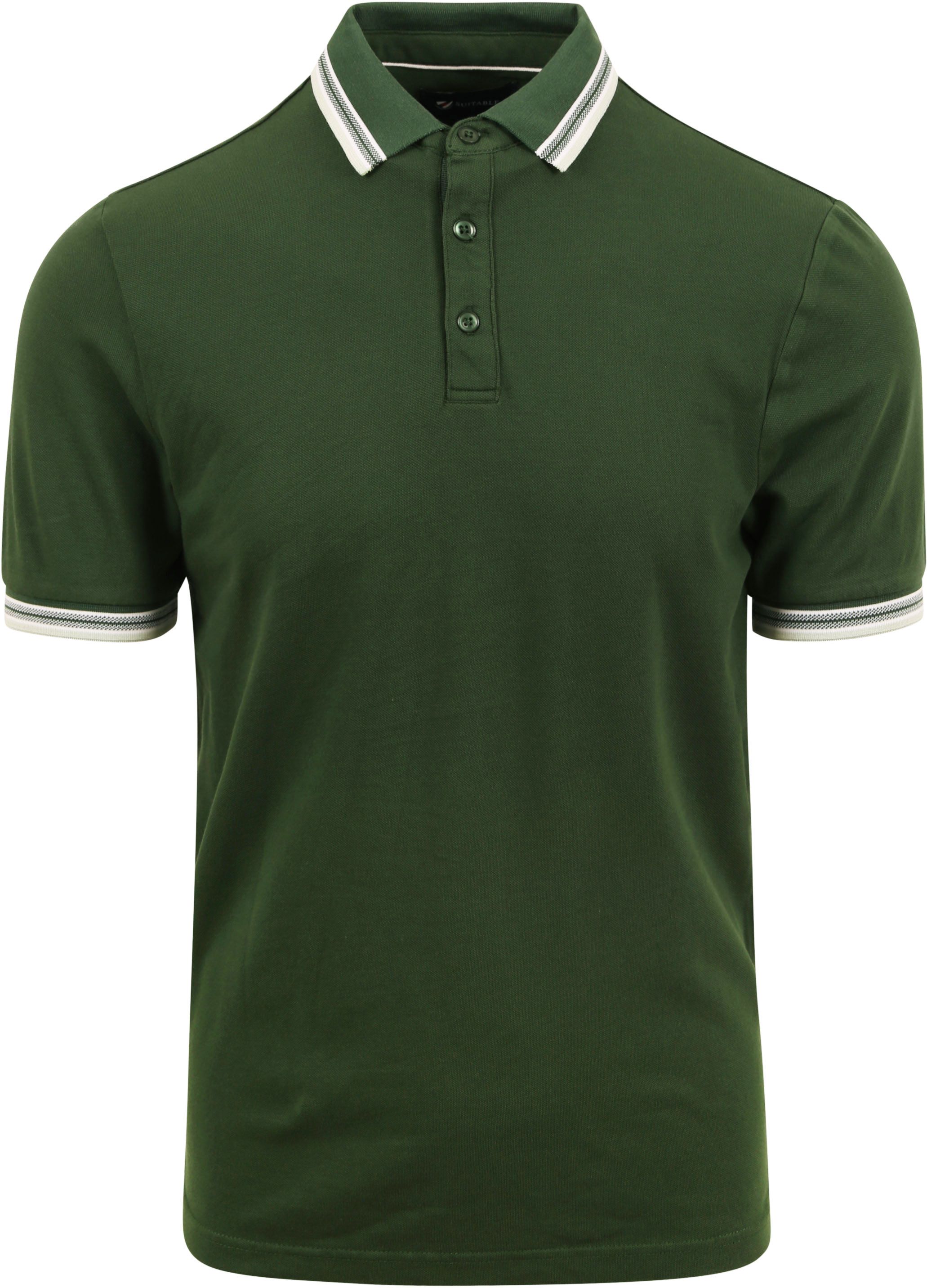 Suitable Kick Polo Donkergroen SPE23108BR06ST-390 bottle green kopen | Suitable