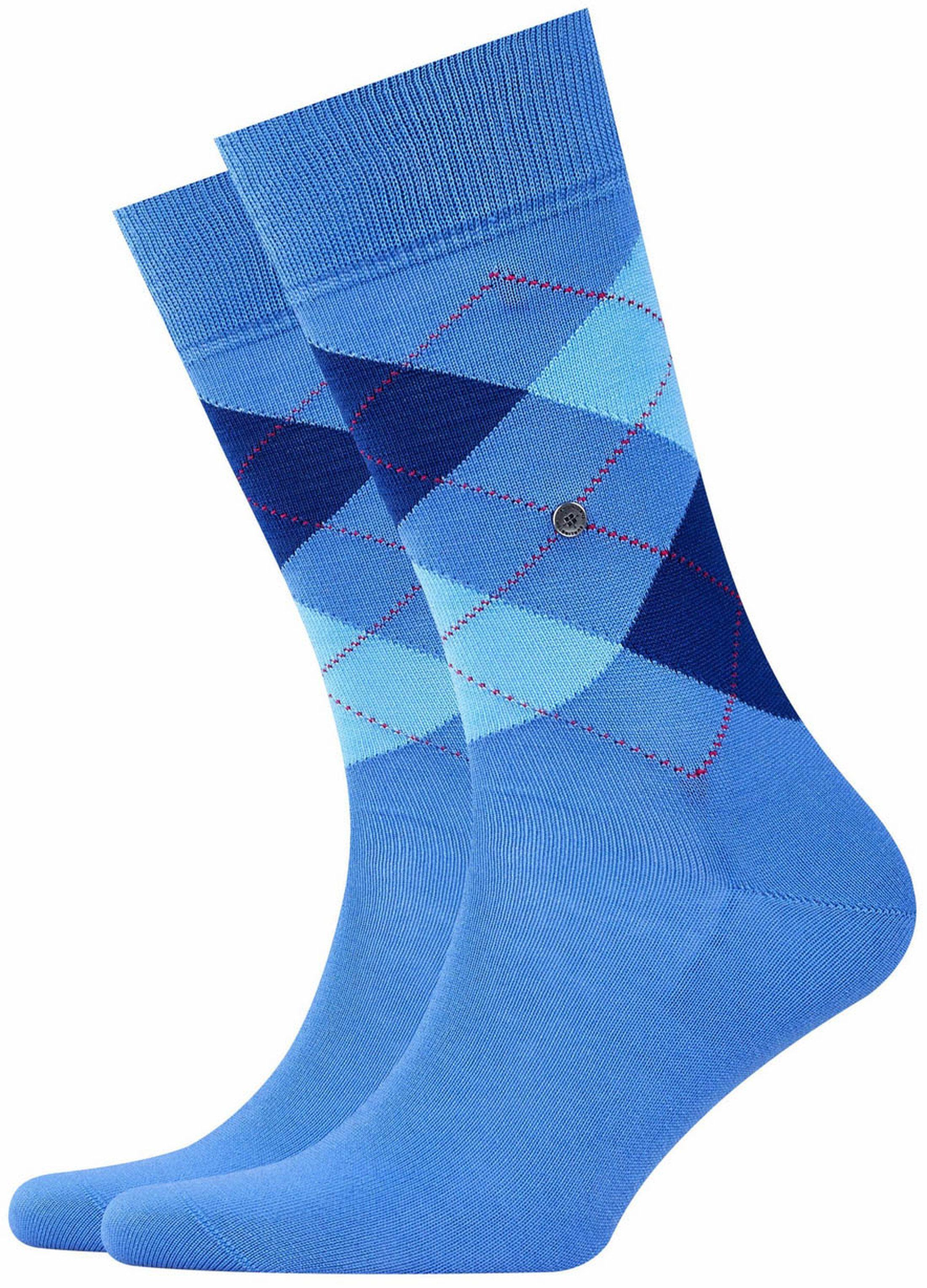 Burlington Socks Manchester 6550 Blue size 40-46