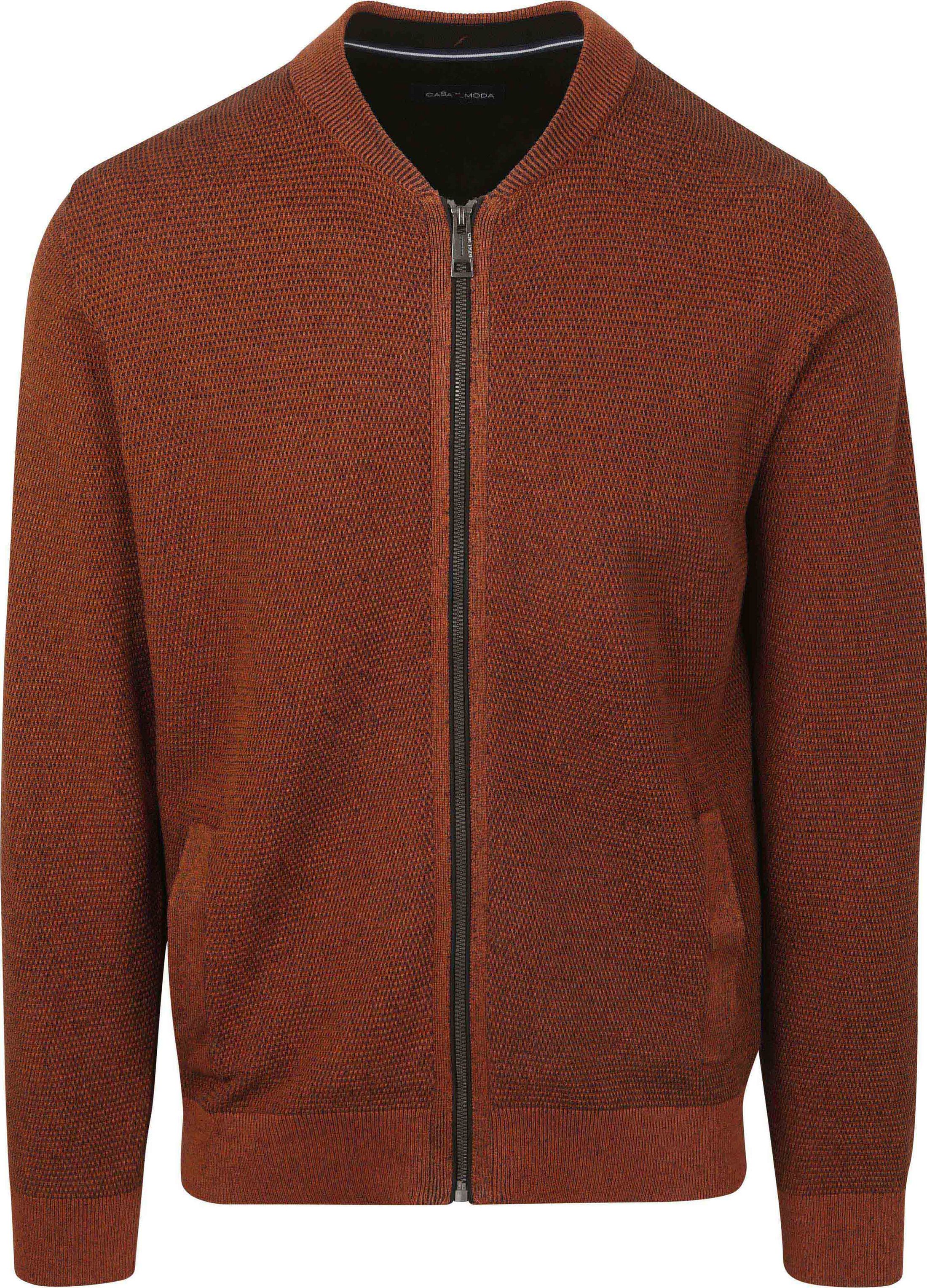 Casa Moda Pullover Zip Structure Brique 454479100-489 order online | Suitable
