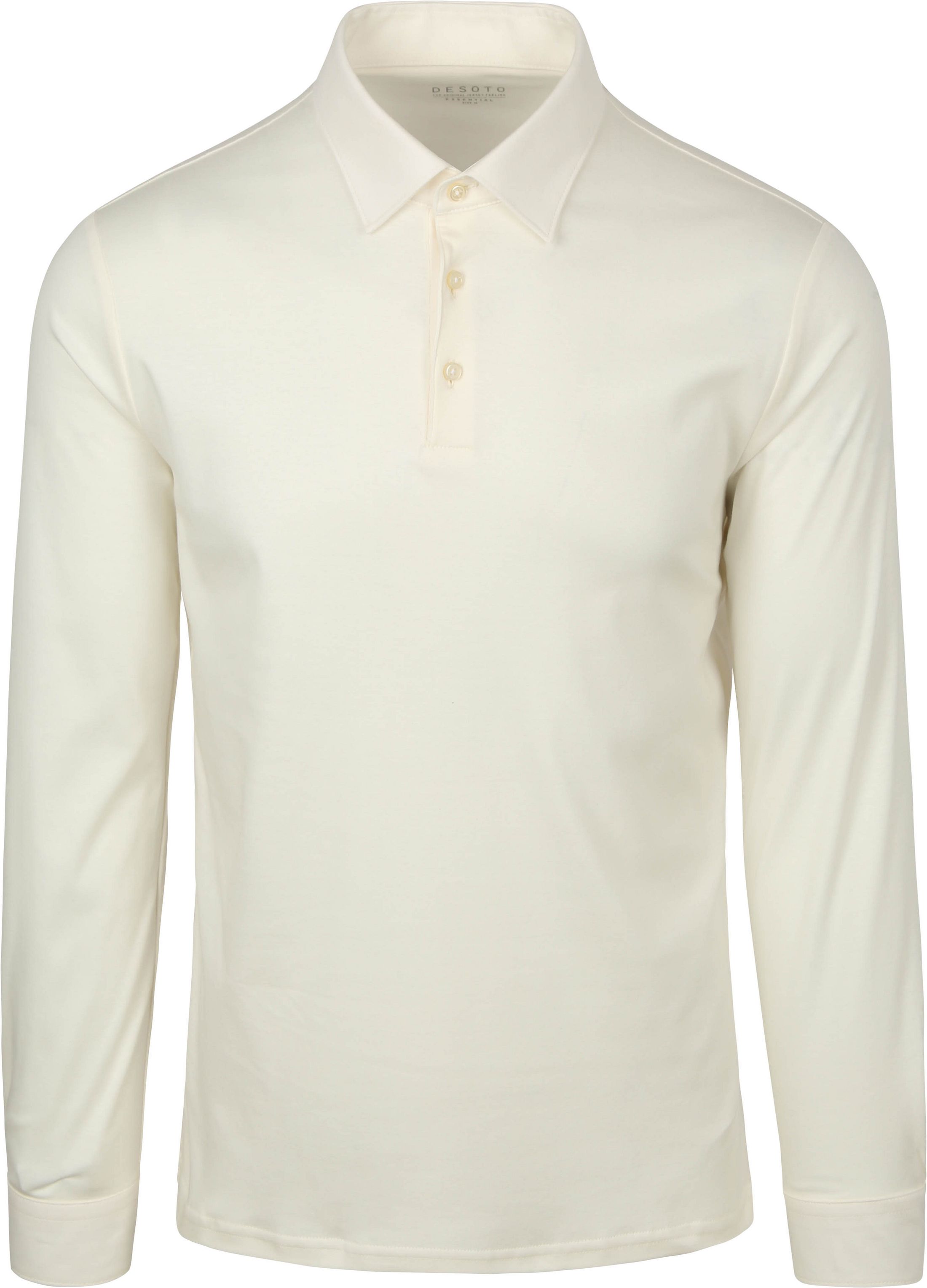 Desoto Longsleeve Poloshirt Essential Off White order online | 21018-3-003 | Suitable Lithuania
