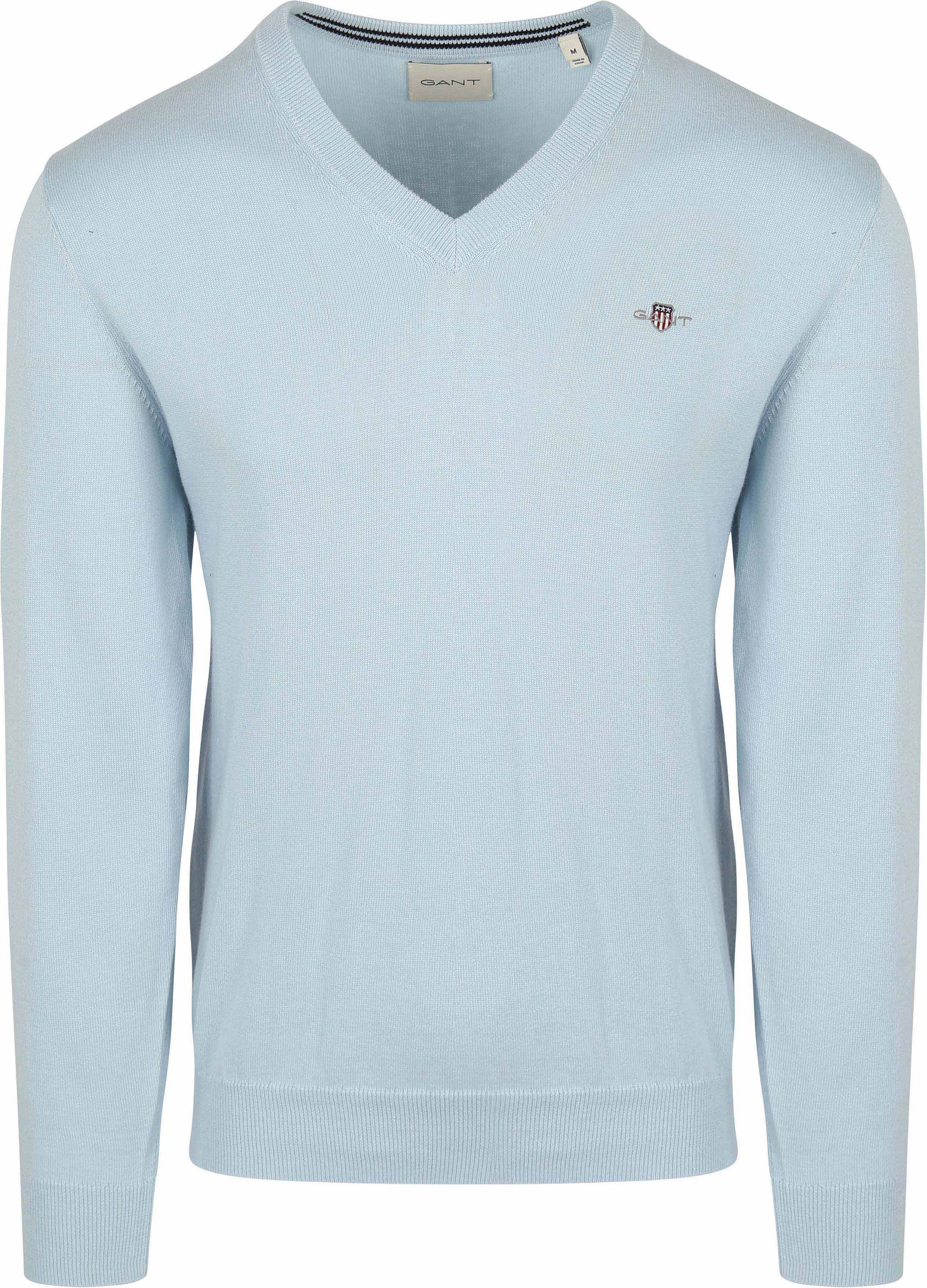 Gant Pullover Col-V Bleu Clair 8030562-457 commander en ligne | Suitable