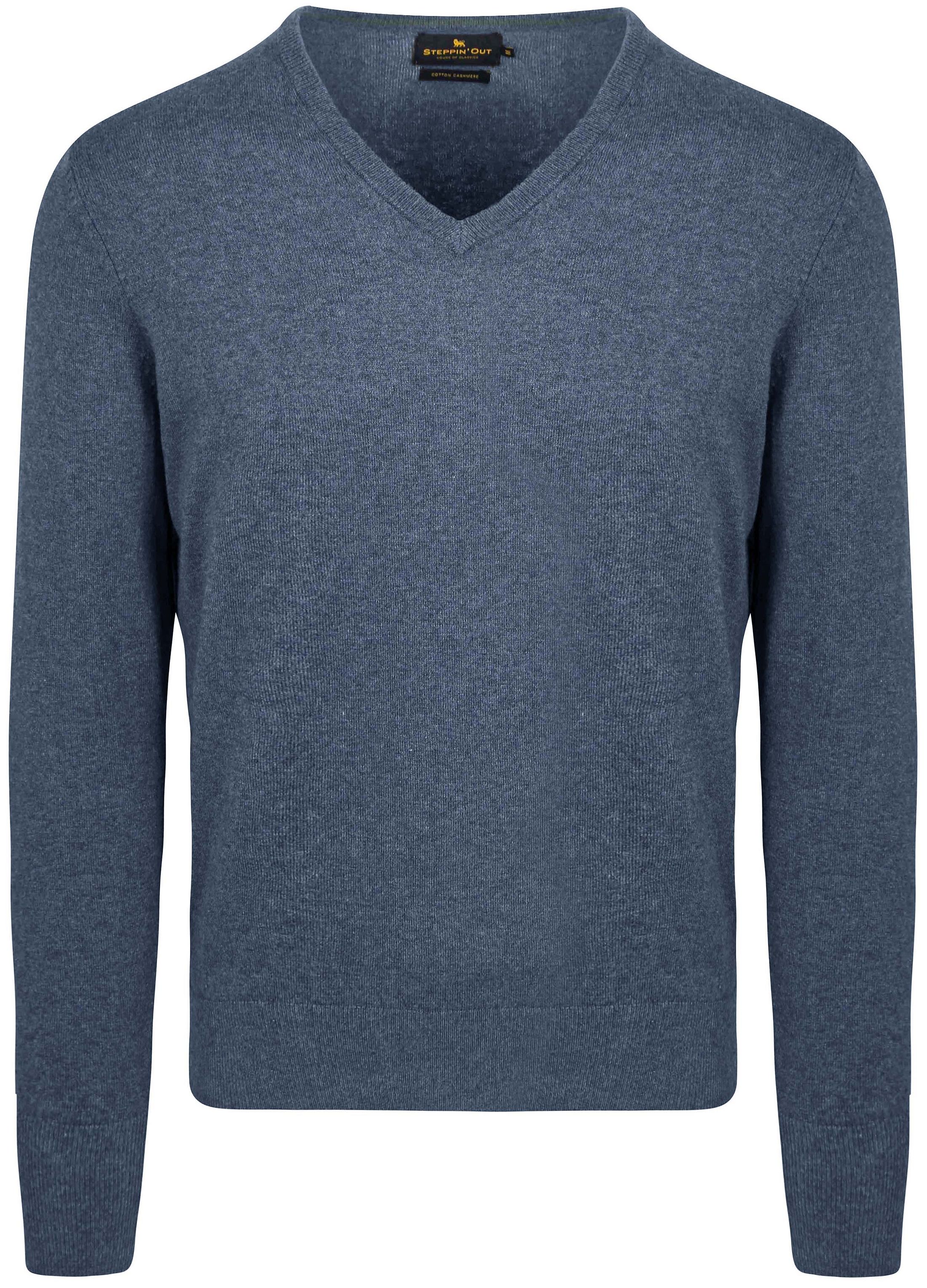 Steppin' Out Pullover V-Neck Merino Wool Cobalt Blue SM1201.0003-2200 order online | Suitable