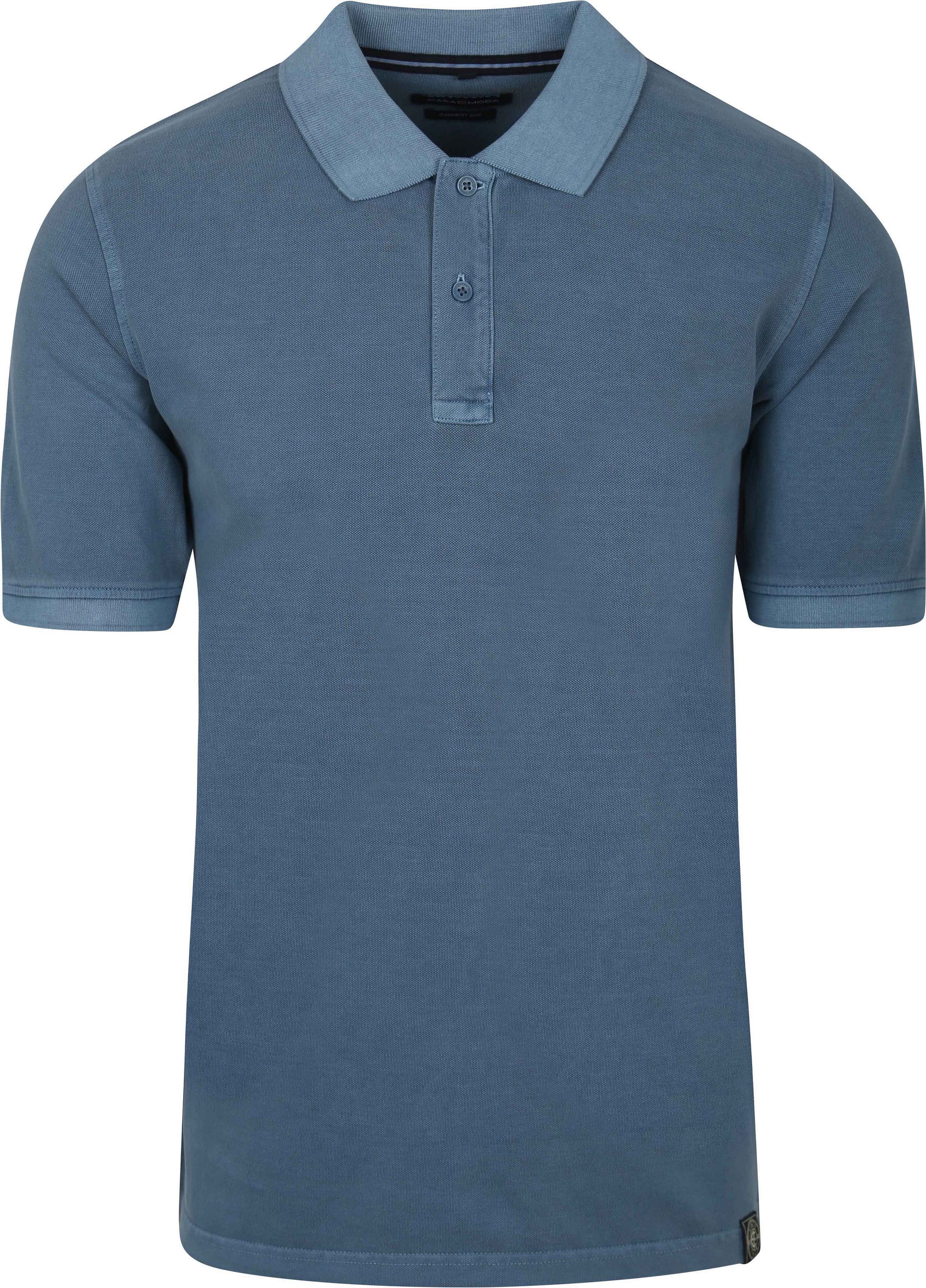 Casa Moda Polo Shirt Piqué Garment Dye Blue 954438100-161 order online | Suitable