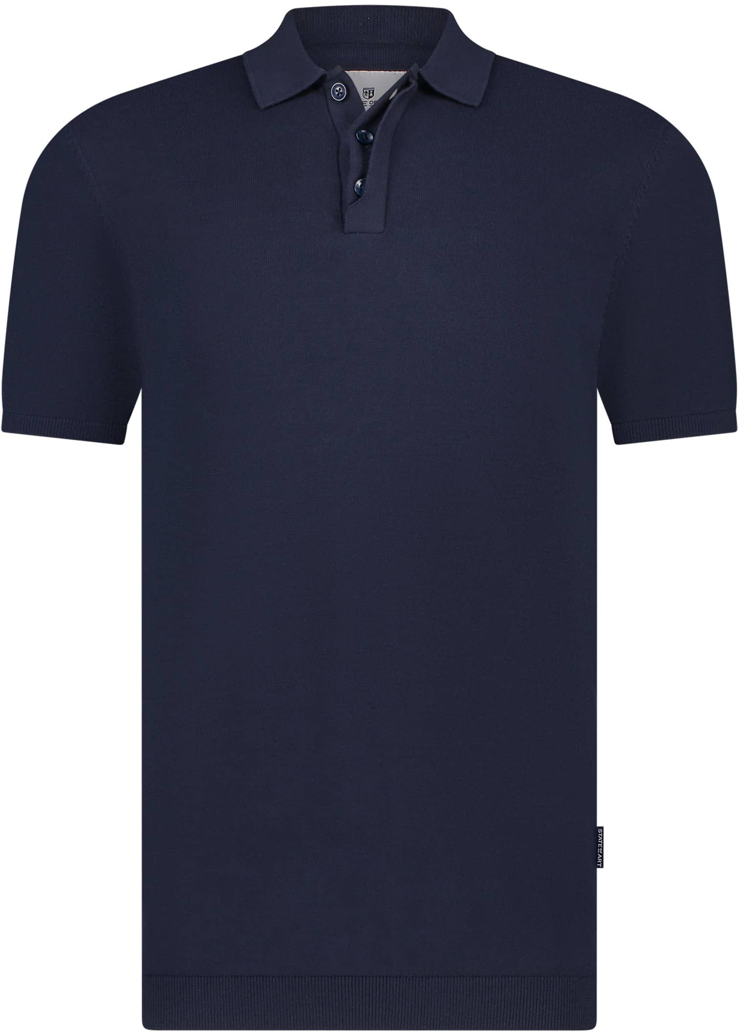  State of Art Polo Knitted Navy 47115060-5900 commander en ligne | Suitable