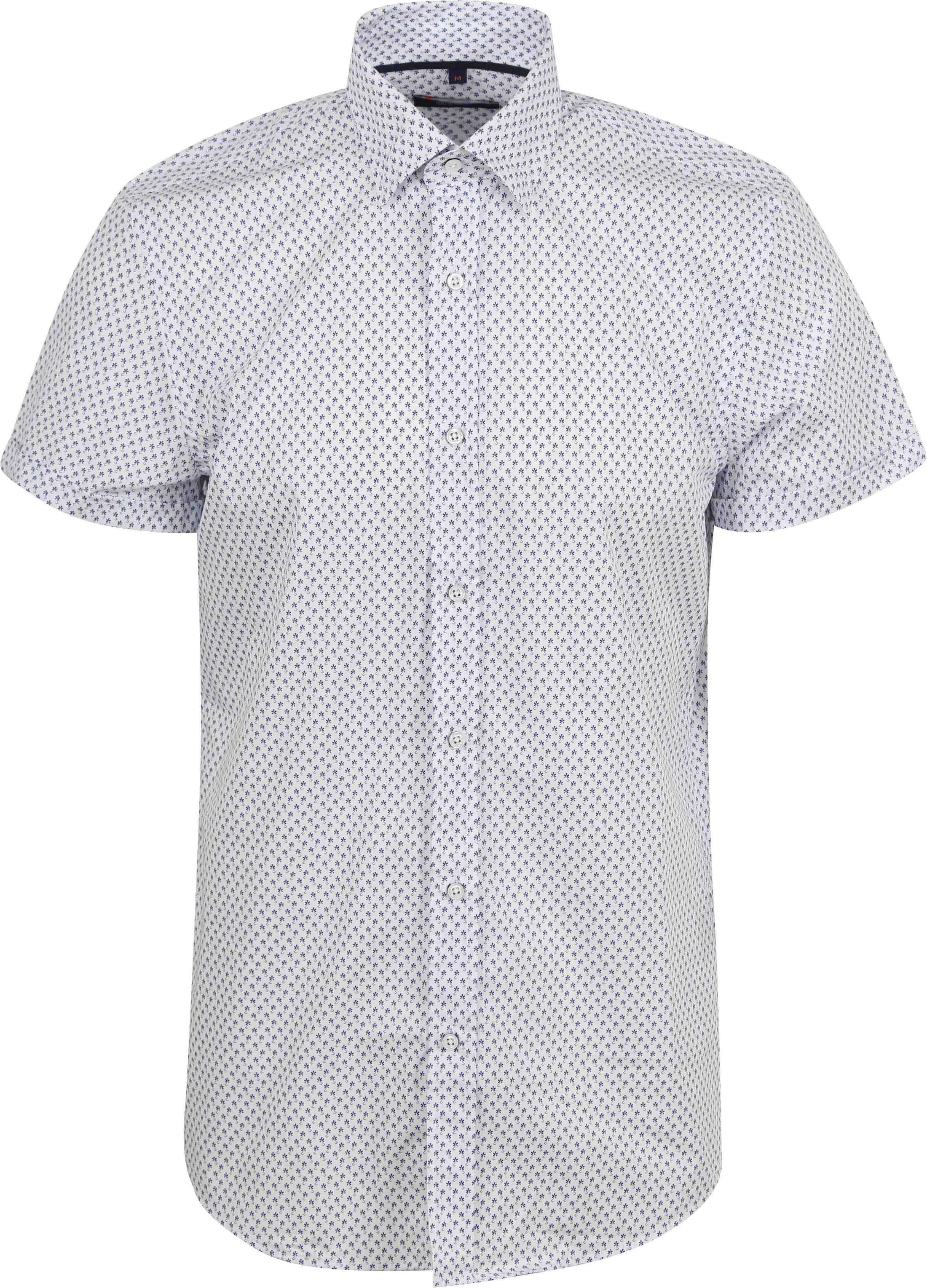 Suitable Chemise Short Sleeve Impression Bleu  SH-KM-24-05 commander en ligne | Suitable