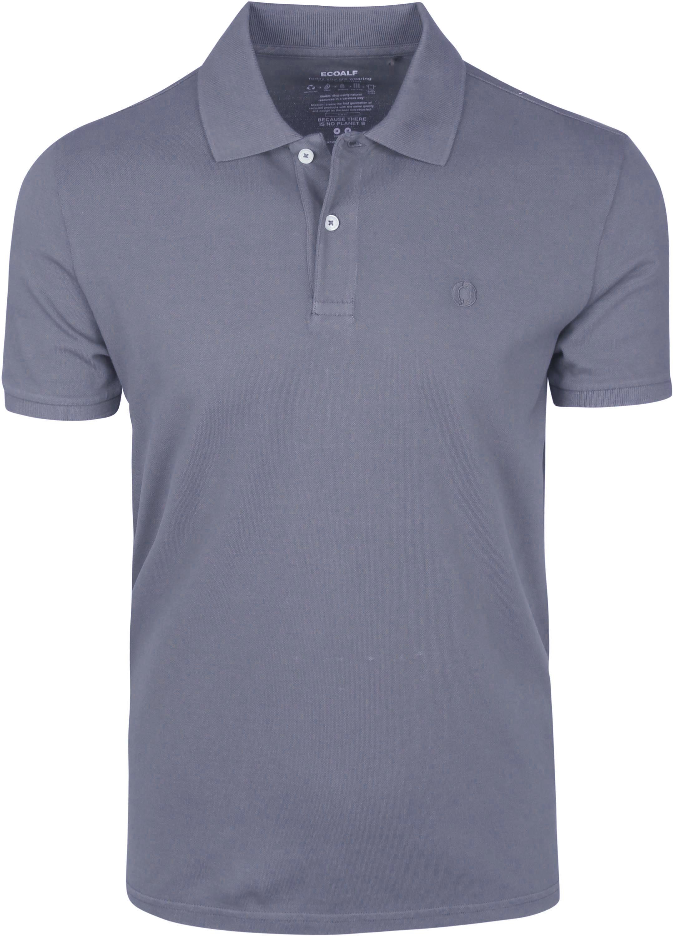 Ecoalf Polo Ted Washed Blue Dark Grey size L