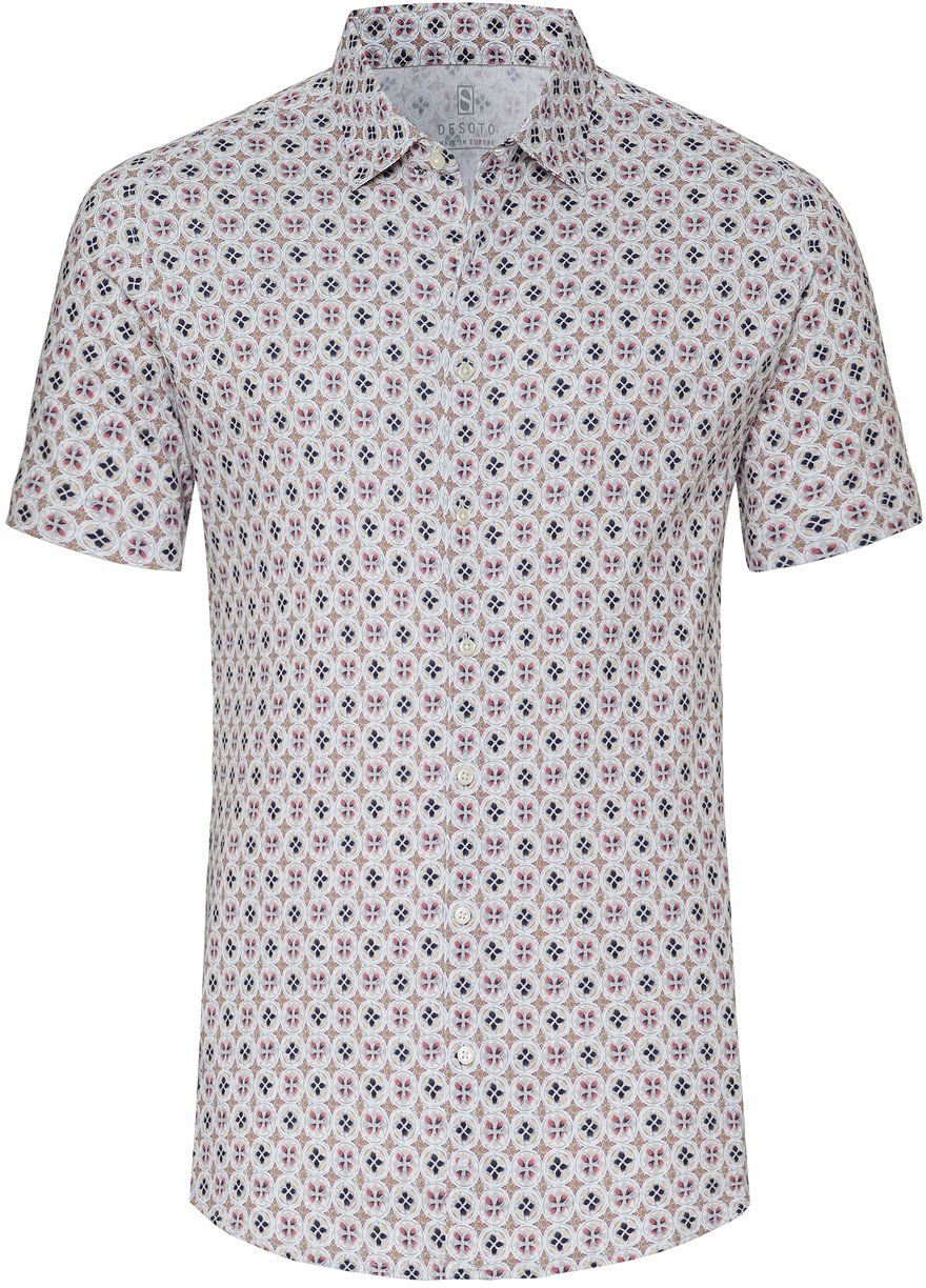 Desoto Short Sleeve Jersey Shirt Print Beige  73132-3-134 order online | Suitable