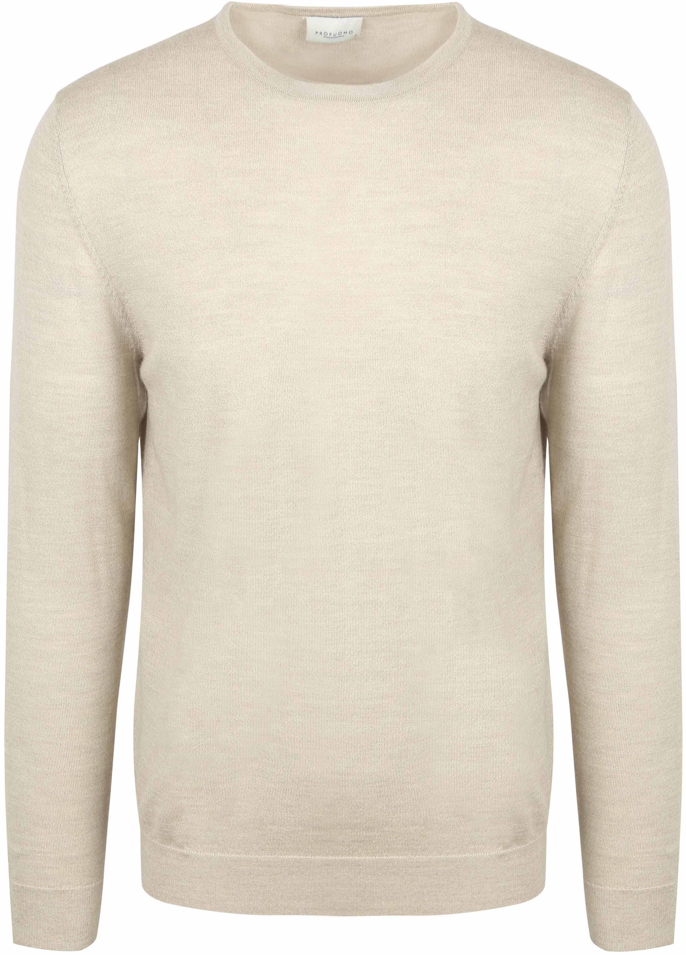 Profuomo Pullover Merino Wool Beige PP2J00011D-F order online | Suitable