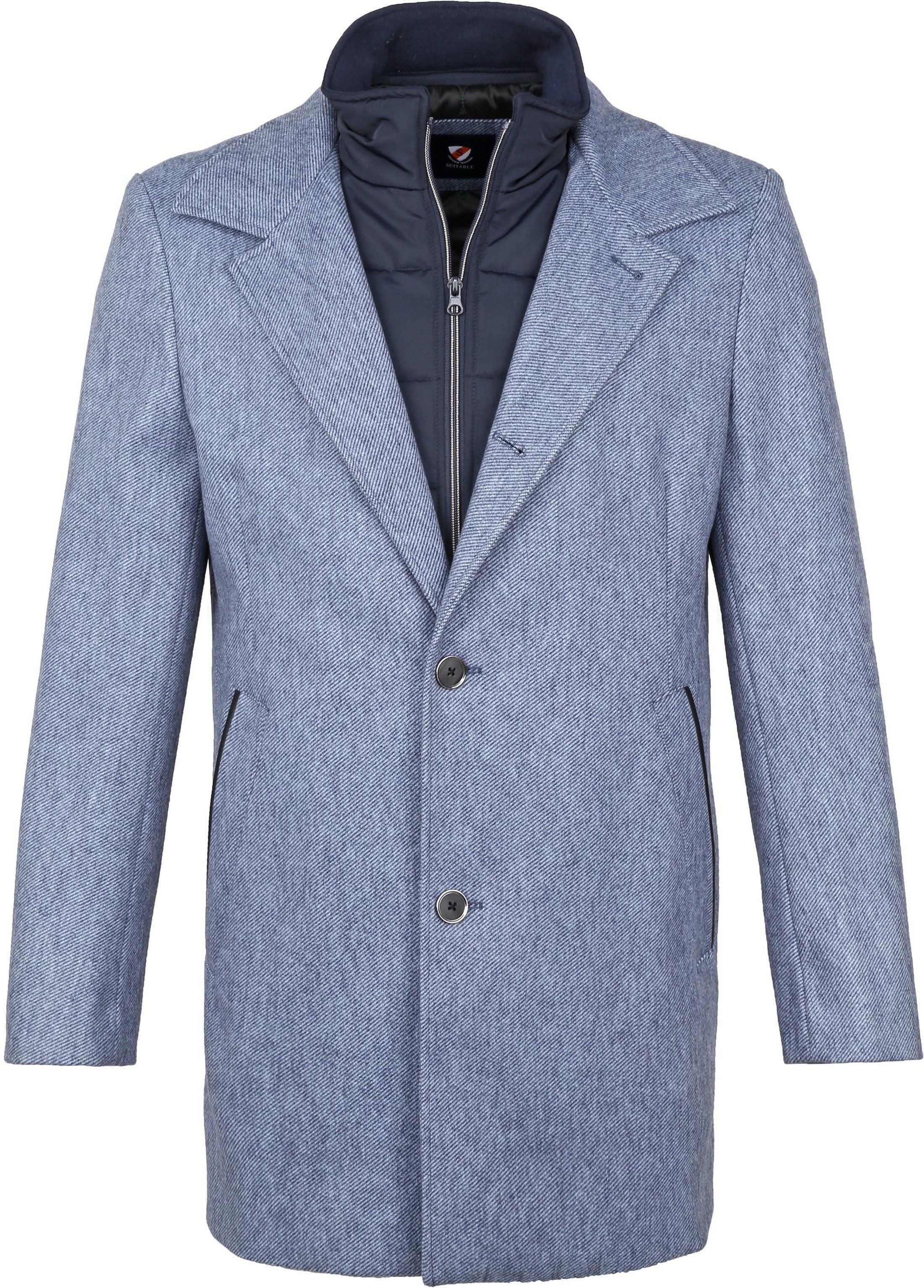 Suitable Geke Coat Stripe Blue size 42-R