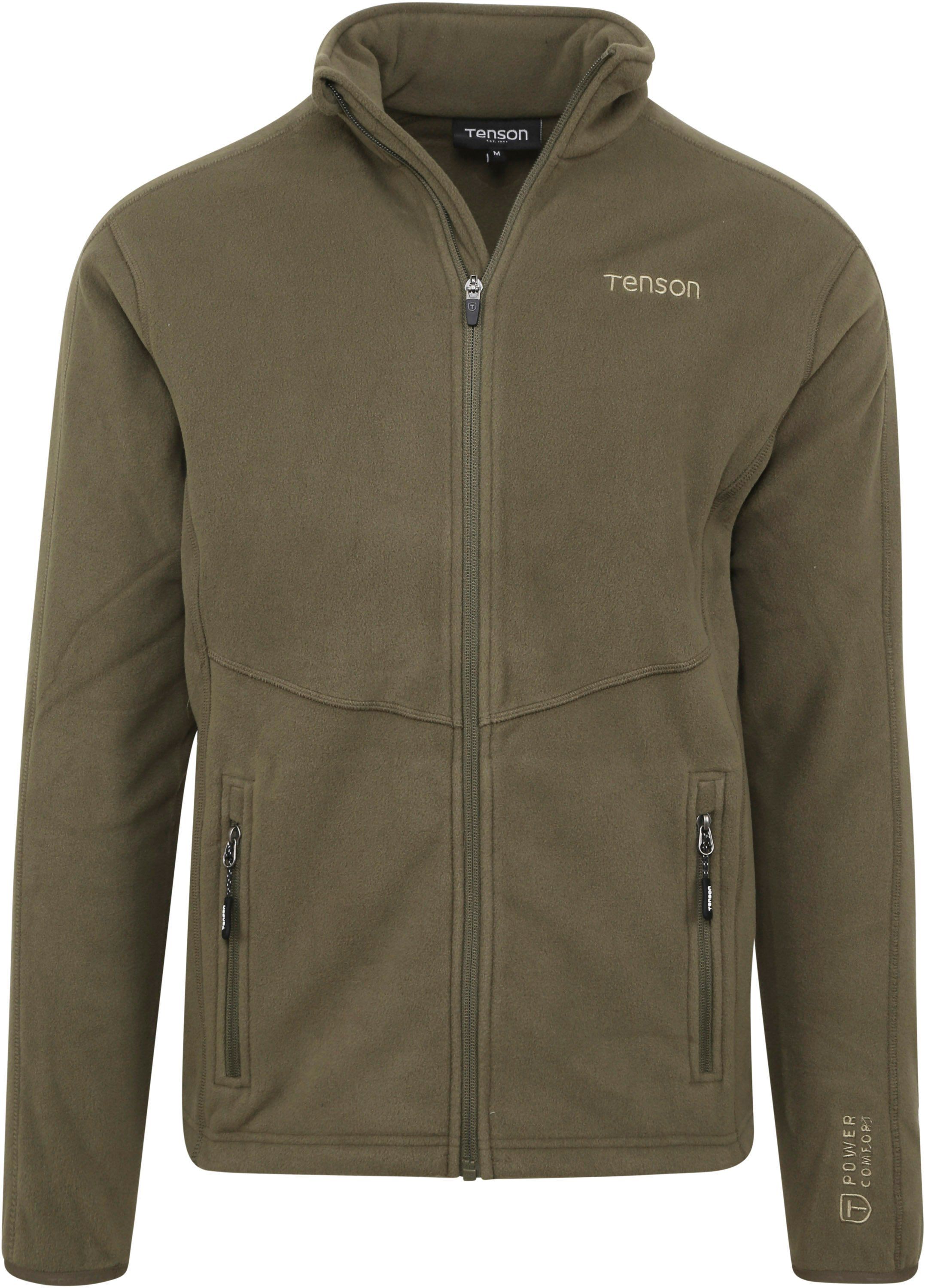 Tenson Miracle Fleece Jacket Olive Green Dark Green size M