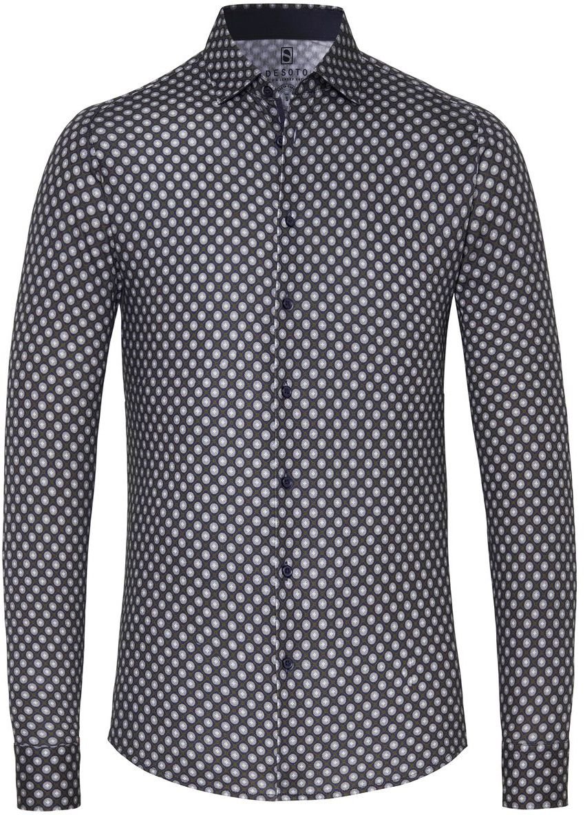 Desoto Shirt Print Dark Green order online | 51328-3-631 | Suitable Lithuania