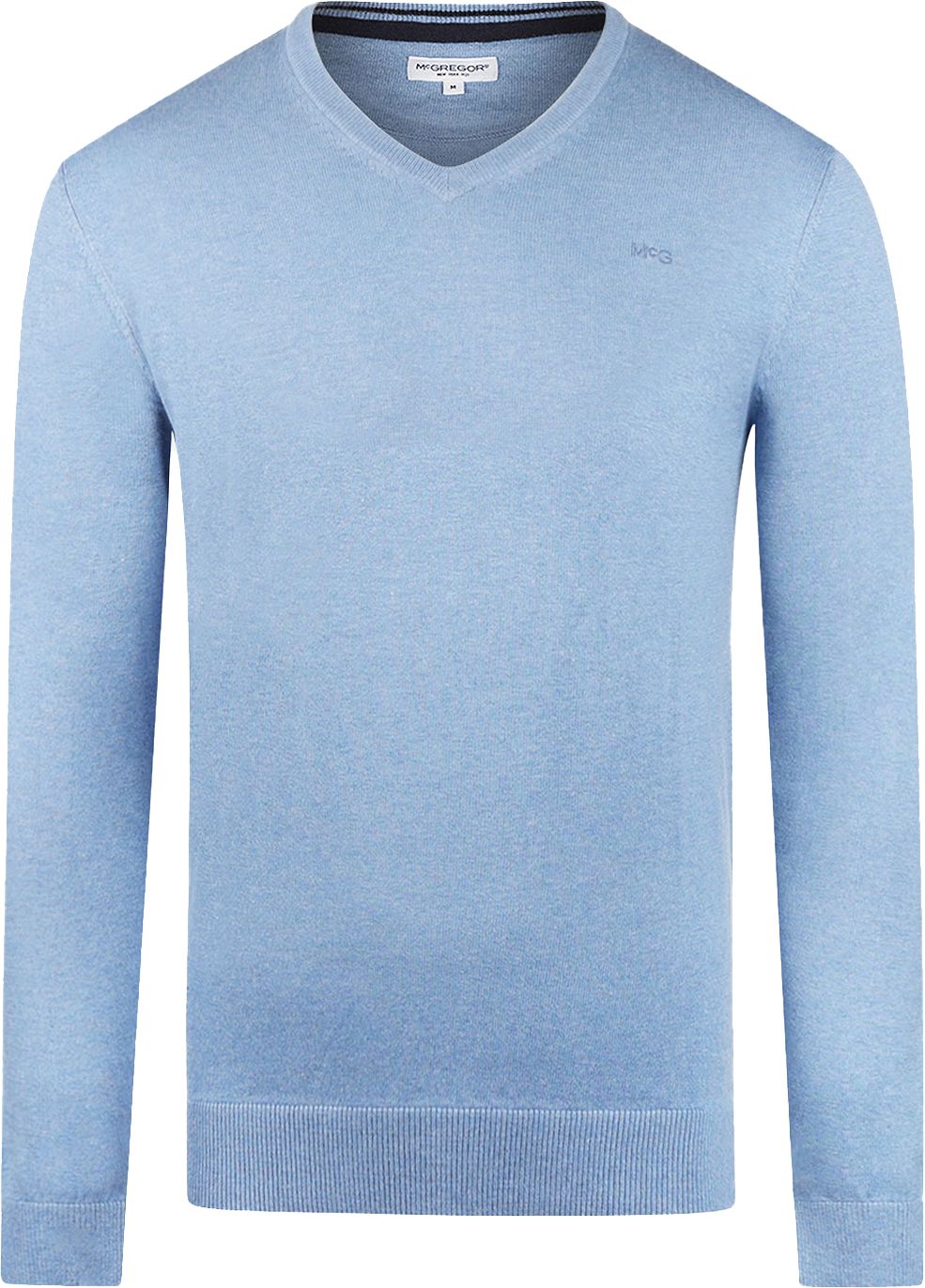 McGregor Pullover Merino Wool V-Neck Sky Blue MM242.1201.01-2005 order online | Suitable