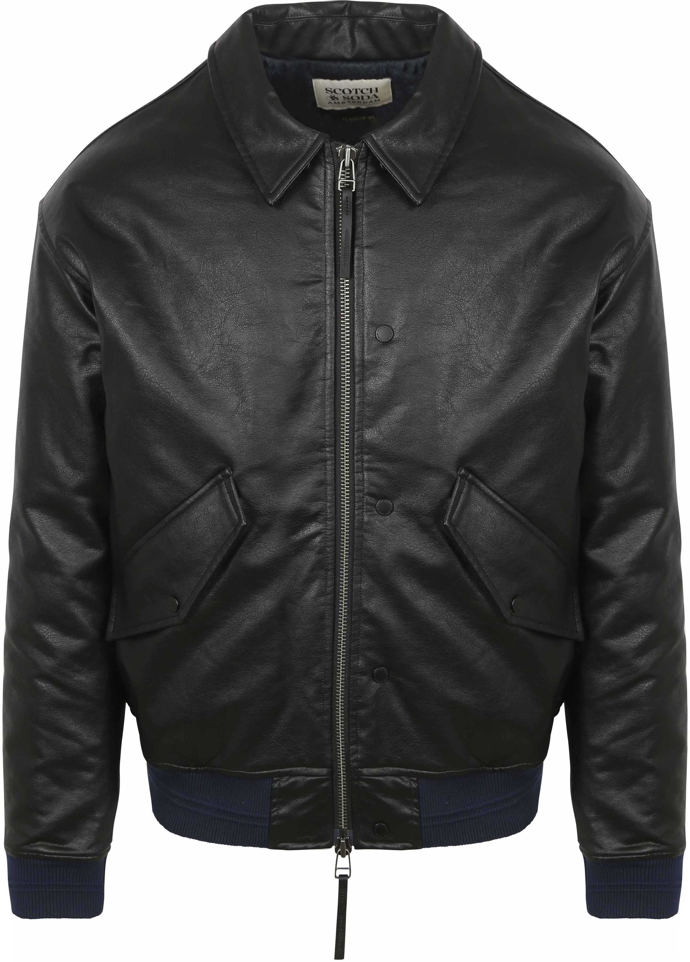 Scotch and Soda Faux Leather Bomberjack Black order online | 181123-001 | Suitable Liechtenstein