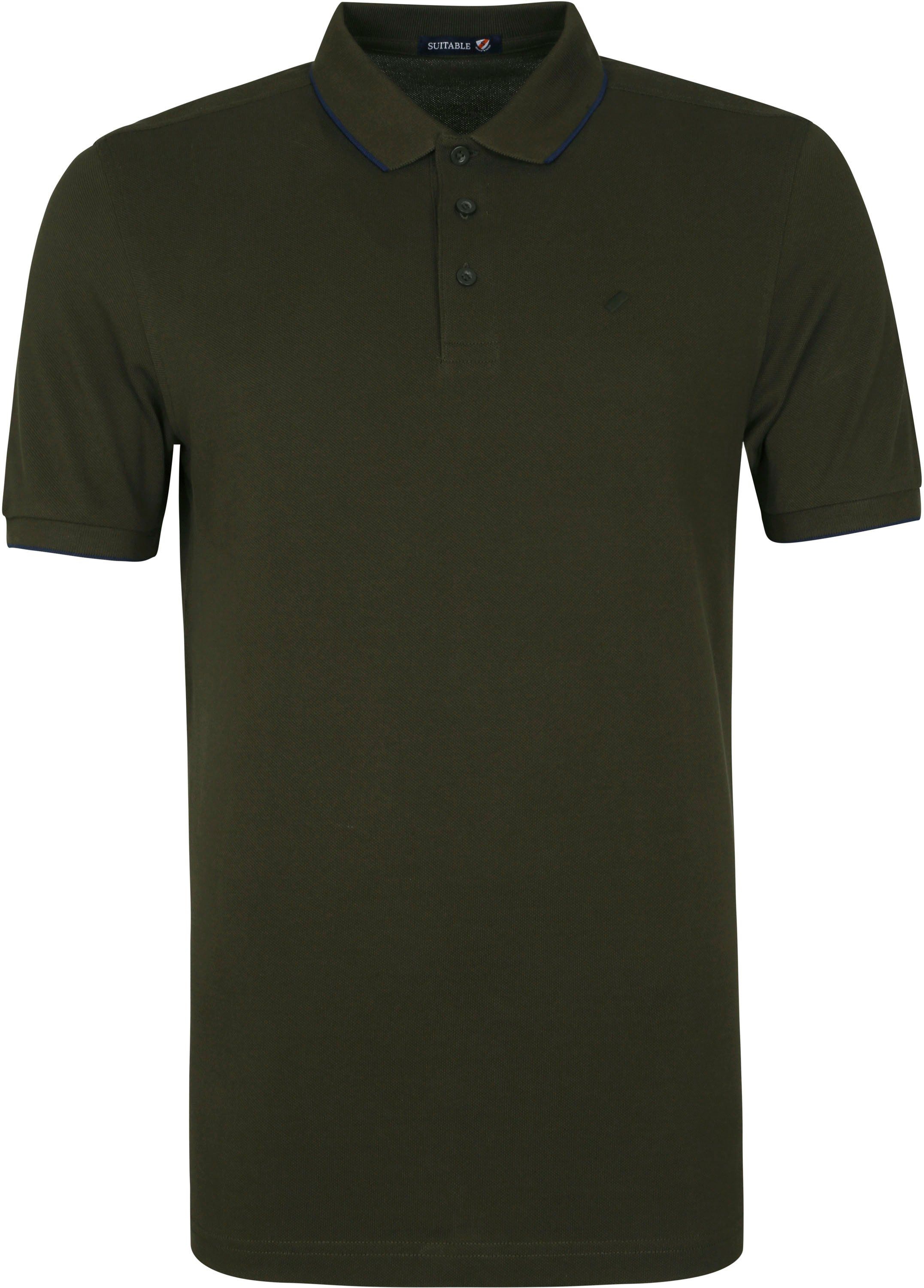 Suitable Poloshirt Tip Ferry Olive Green Dark Green size 3XL