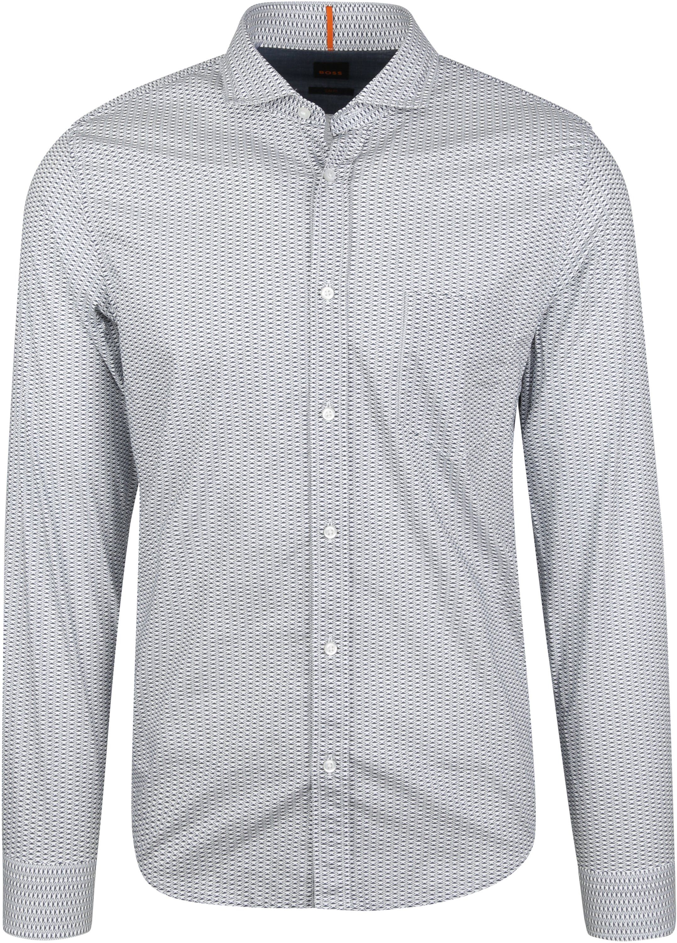 Hugo Boss Shirt Printed Gray Grey size L