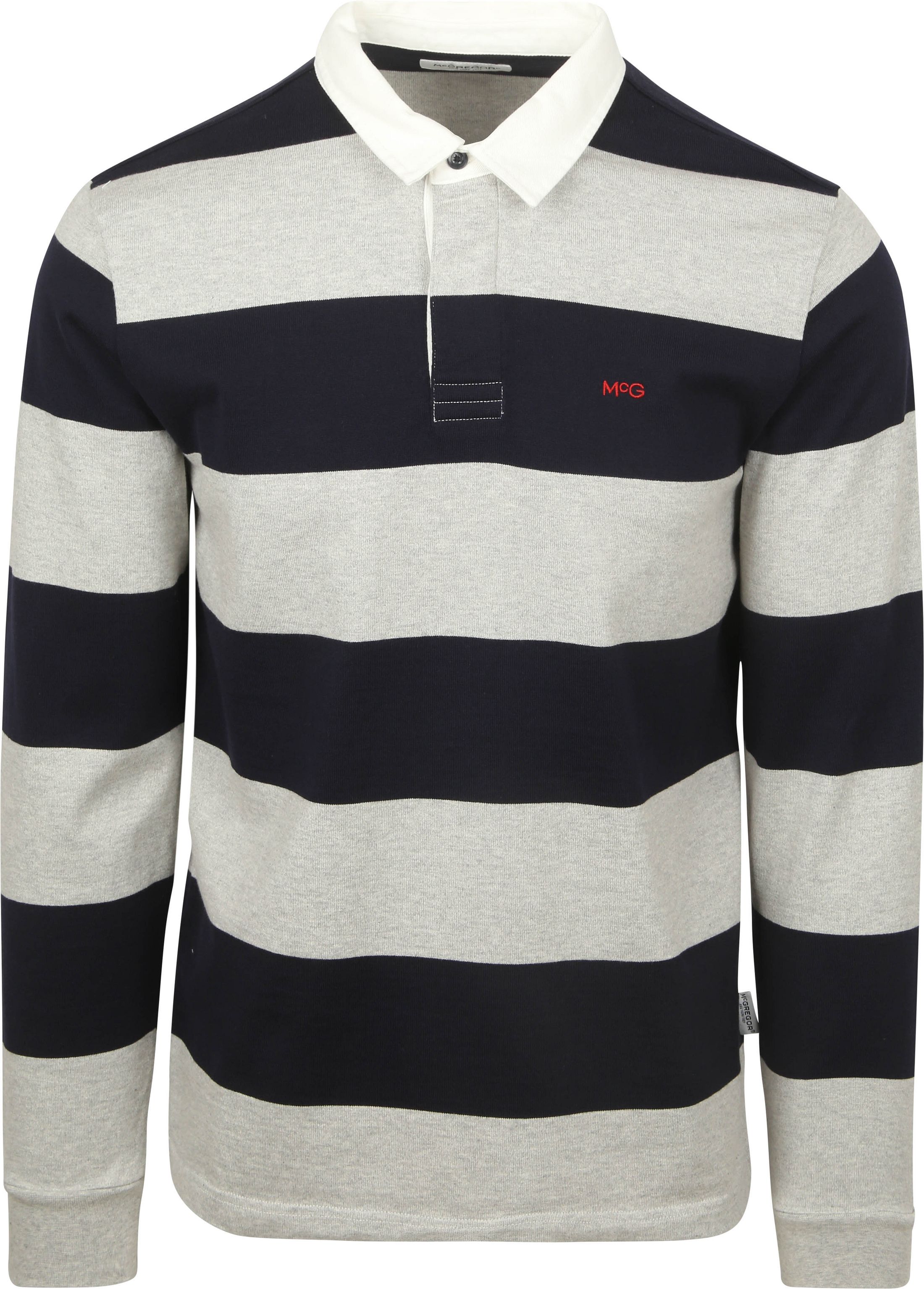 McGregor Rugbyshirt Streep Navy Grijs MM252.8004.01-1202 kopen | Suitable