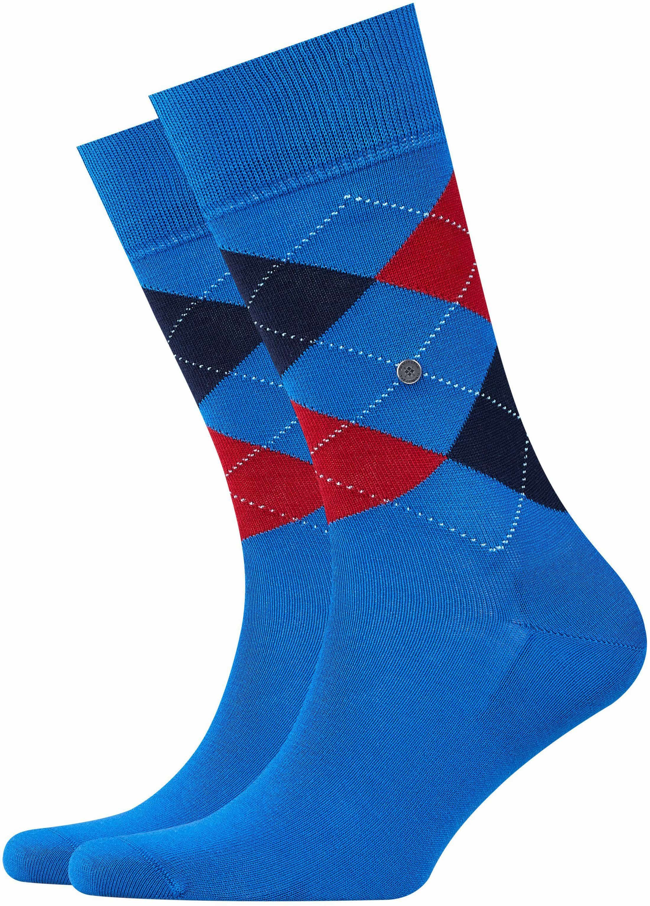 Burlington Socks Manchester 6063 Blue size 40-46