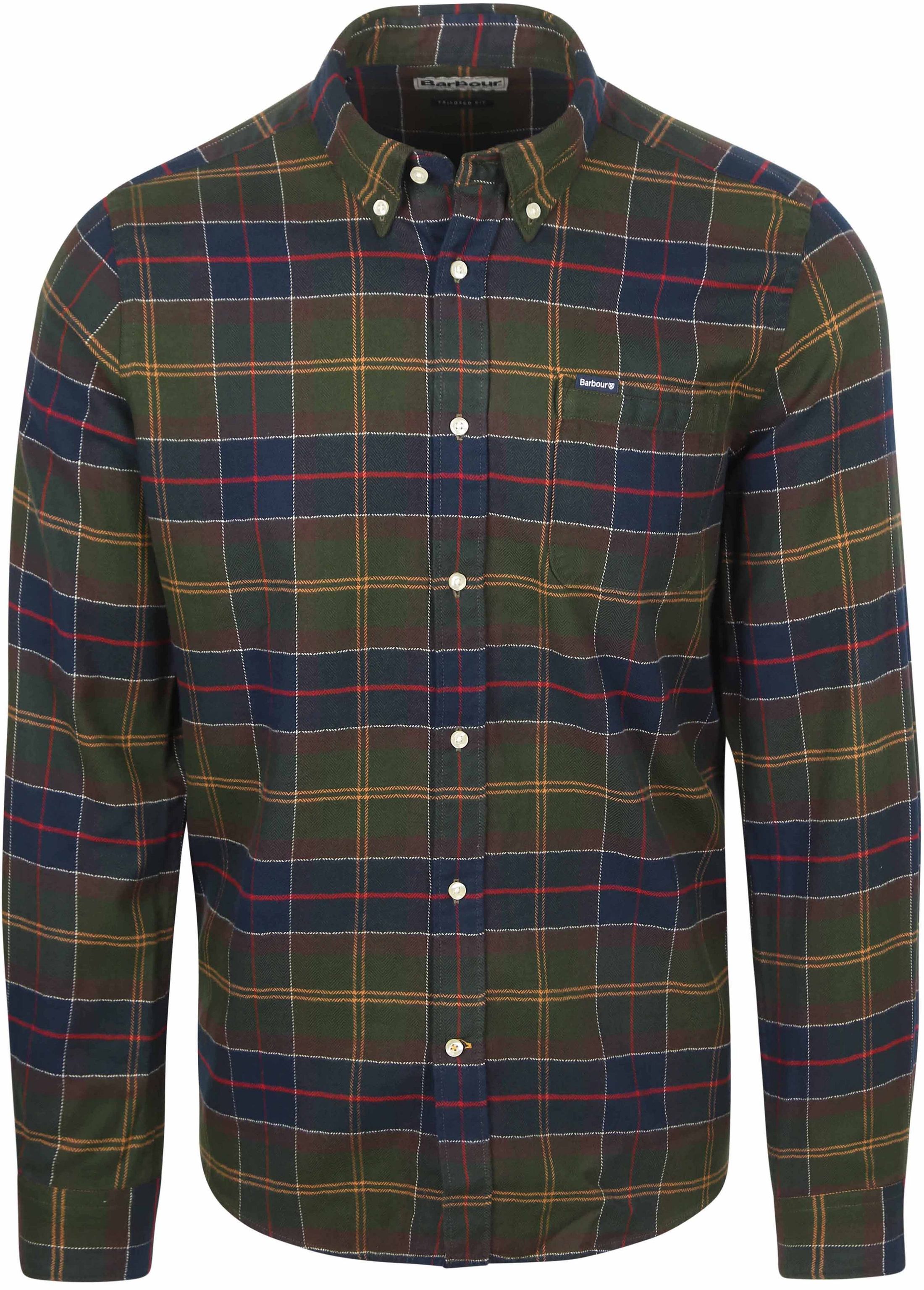 Barbour Kyeloch Overhemd Ruit Donkergroen MSH5014-TN11 kopen | Suitable