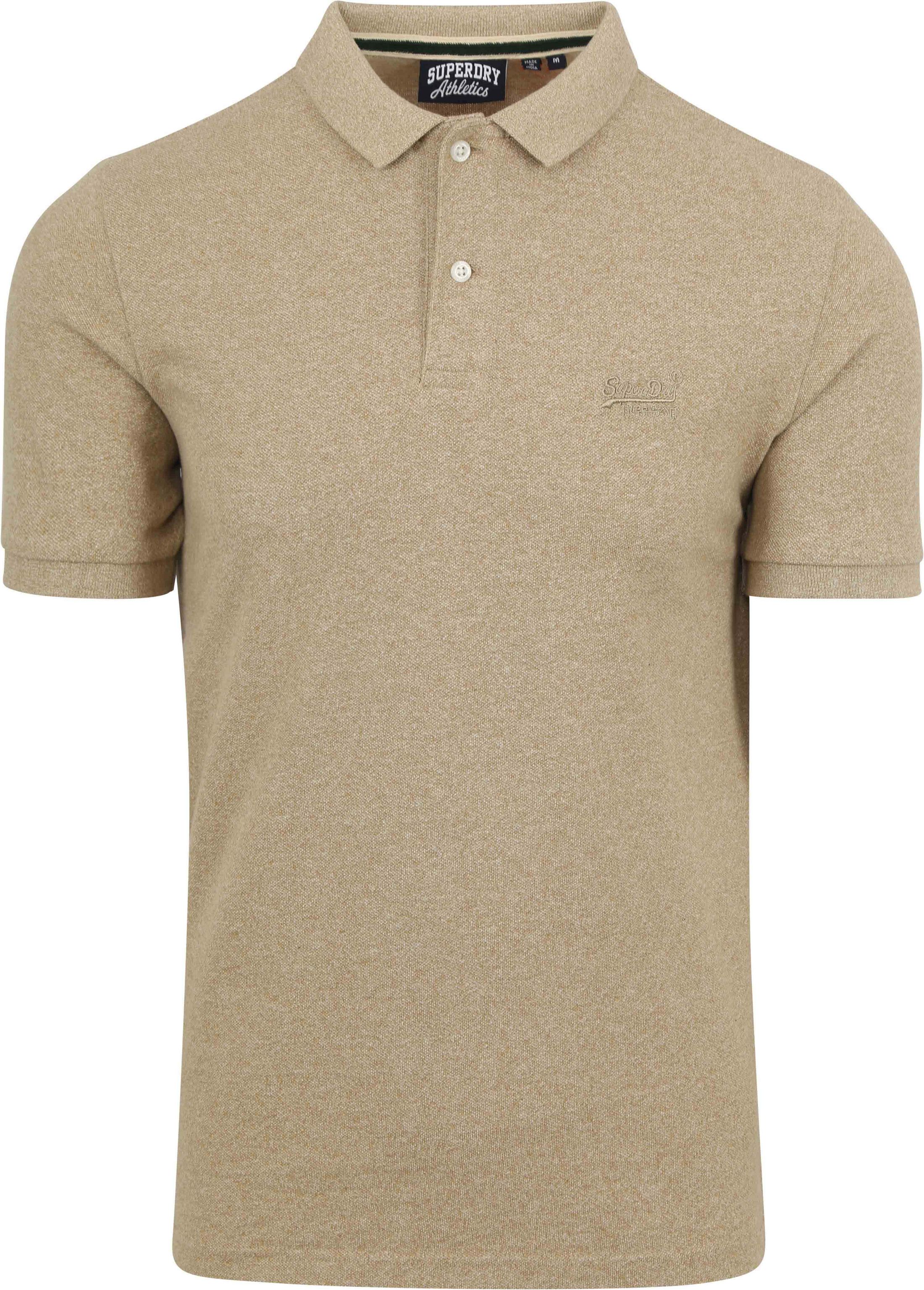 Superdry Classic Poloshirt Melange Beige M1110343A-9XE kopen | Suitable