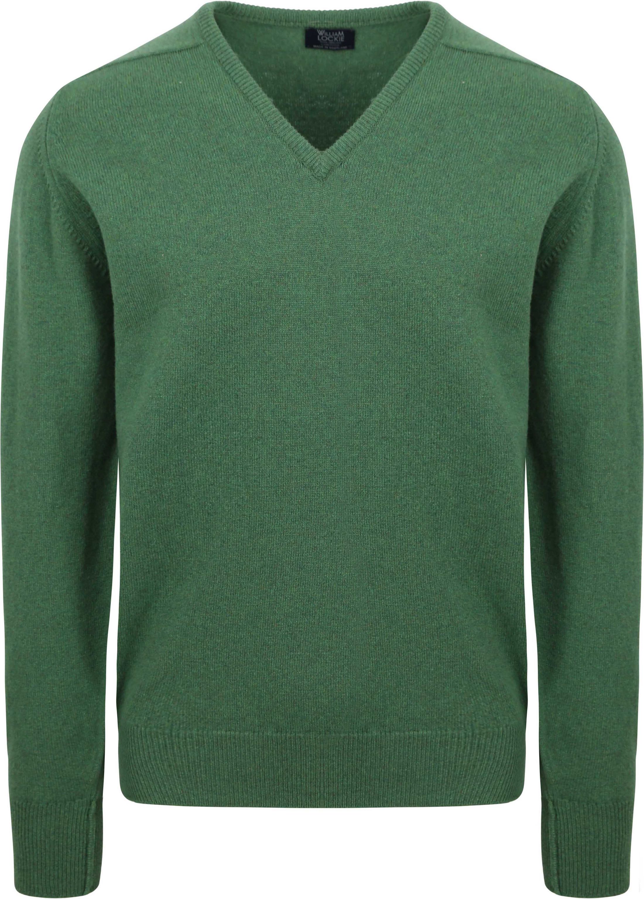 William Lockie V-Neck Lambswool Green order online | 7092 HF V-NECK Gras Groen M10045 | Suitable Lithuania