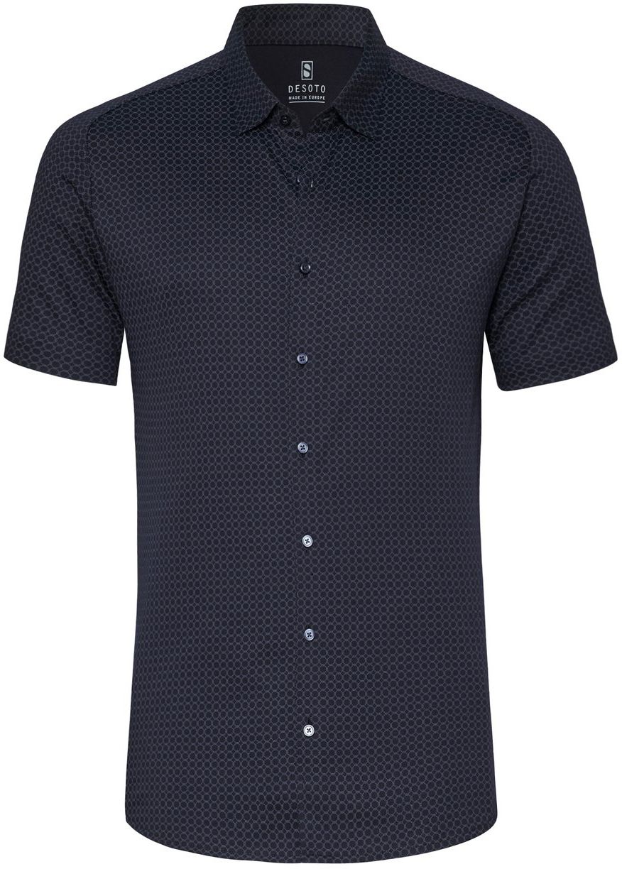 Desoto Short Sleeve Jersey Shirt Print Navy order online | 71132-3-591 | Suitable Lithuania