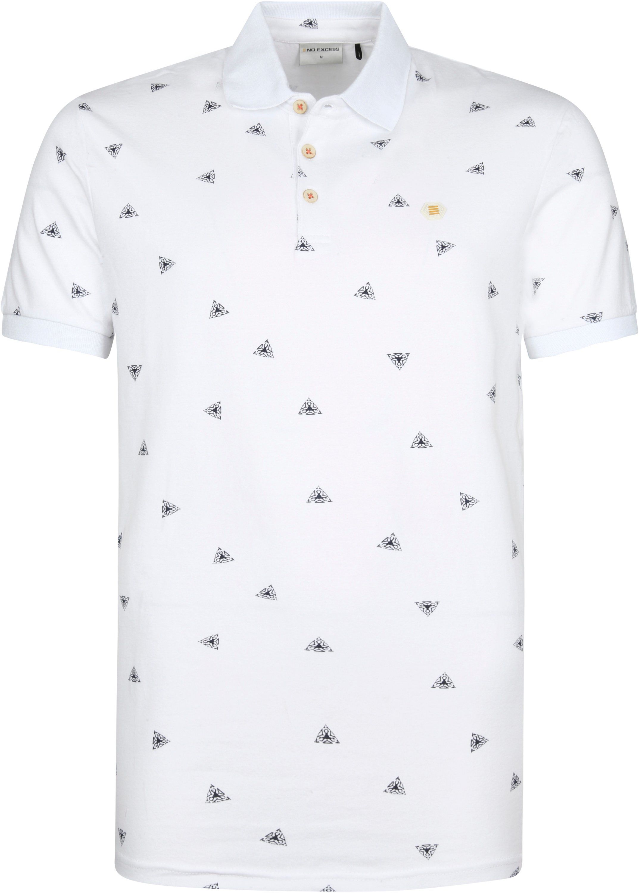 No-Excess Polo Shirt Printed White size 3XL