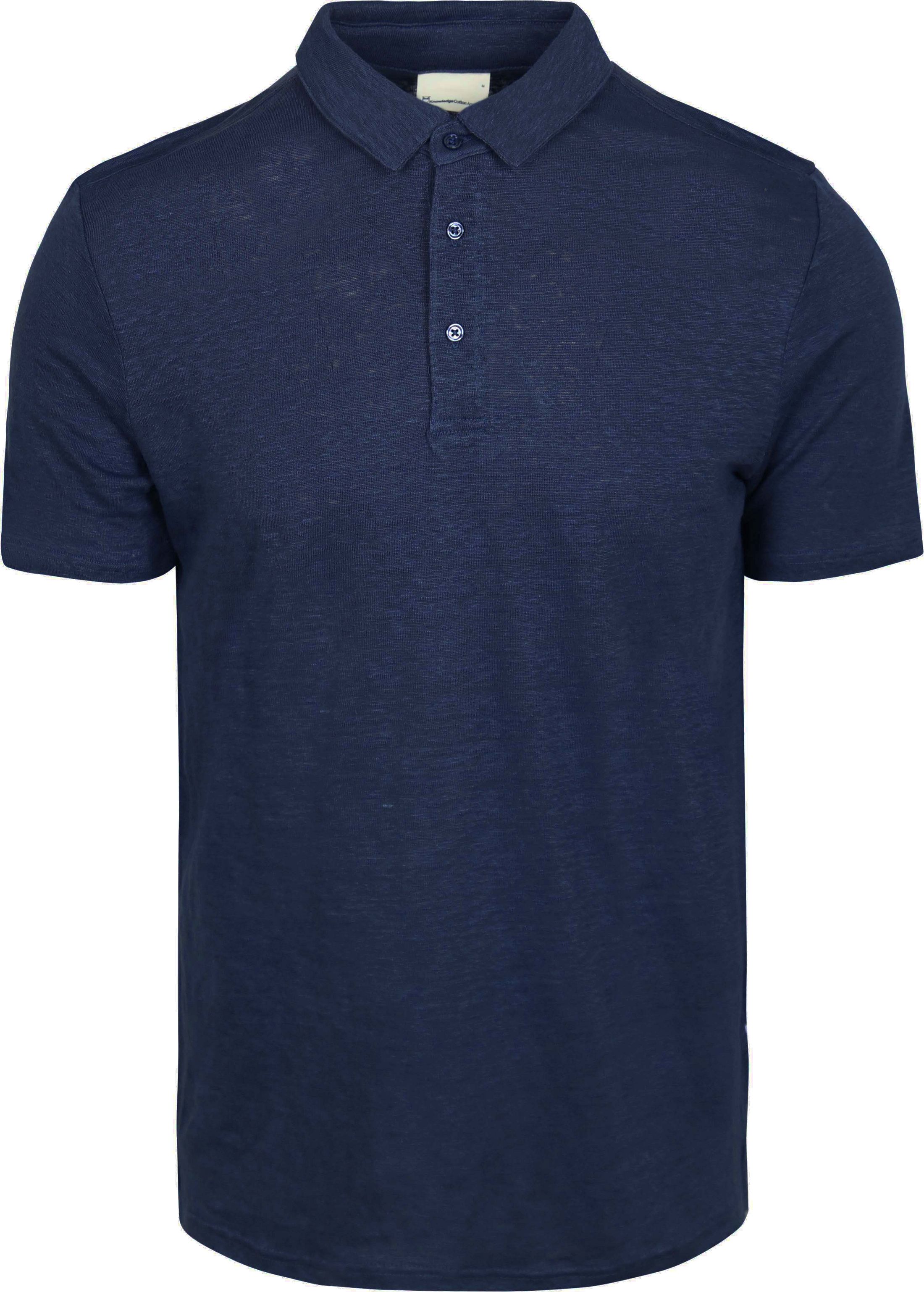 Knowledge Polo Regular Linen Navy 1020001-1001 order online | Suitable
