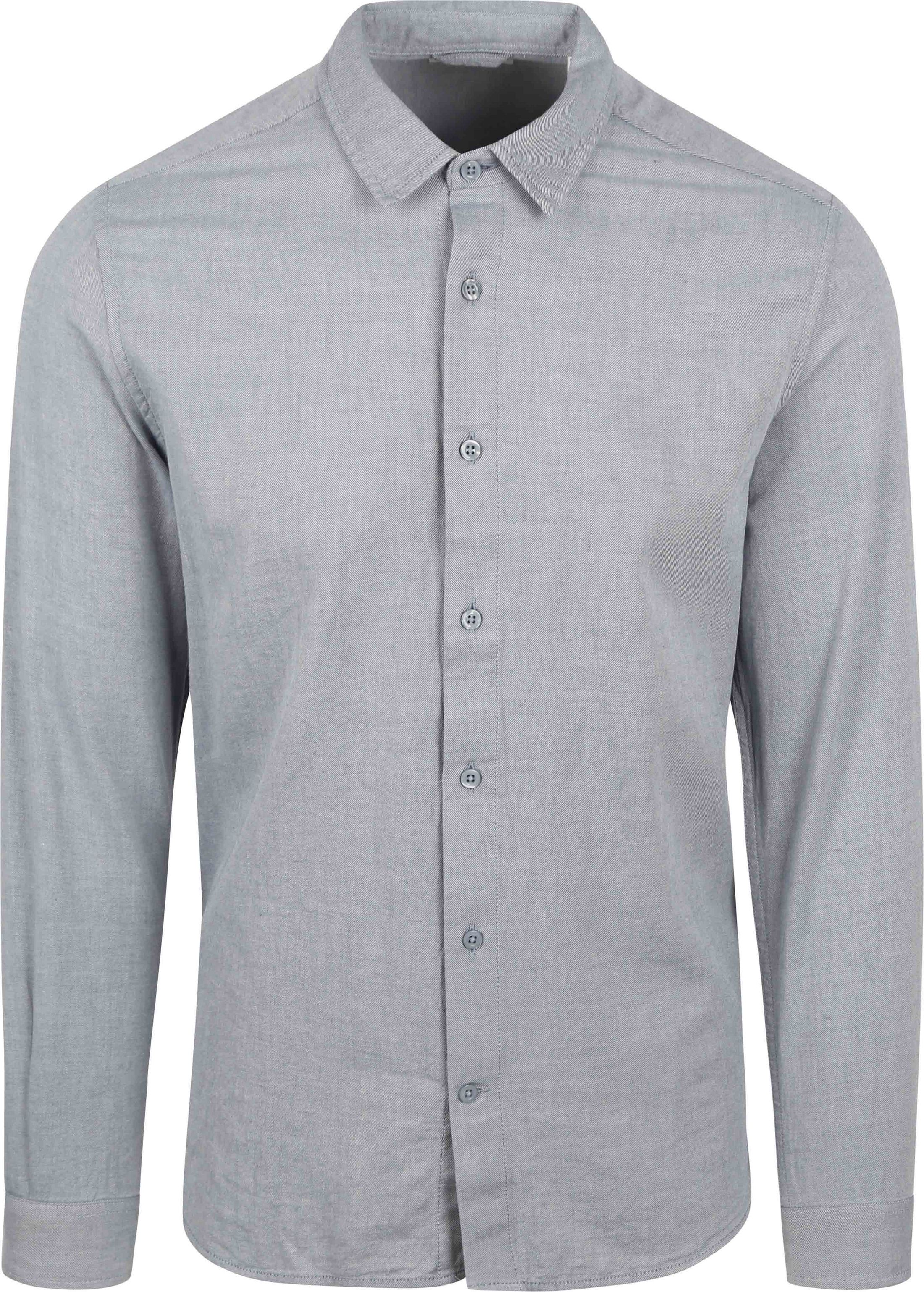 KnowledgeCotton Apparel Overhemd Vintage Indigo 1090144-1226 kopen | Suitable