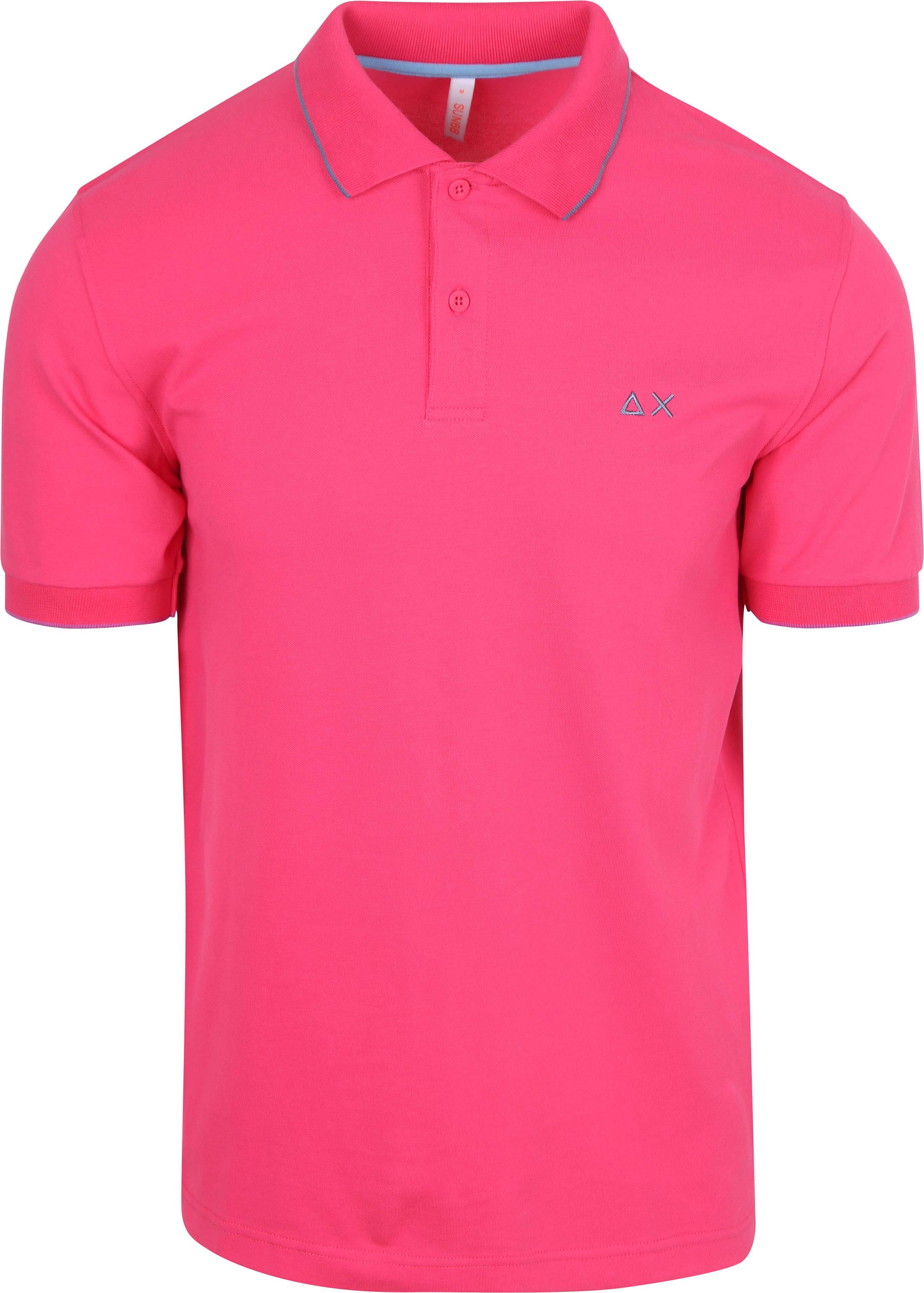 Sun68 Polo Shirt Small Stripe Collar Pink A35110-20 order online | Suitable