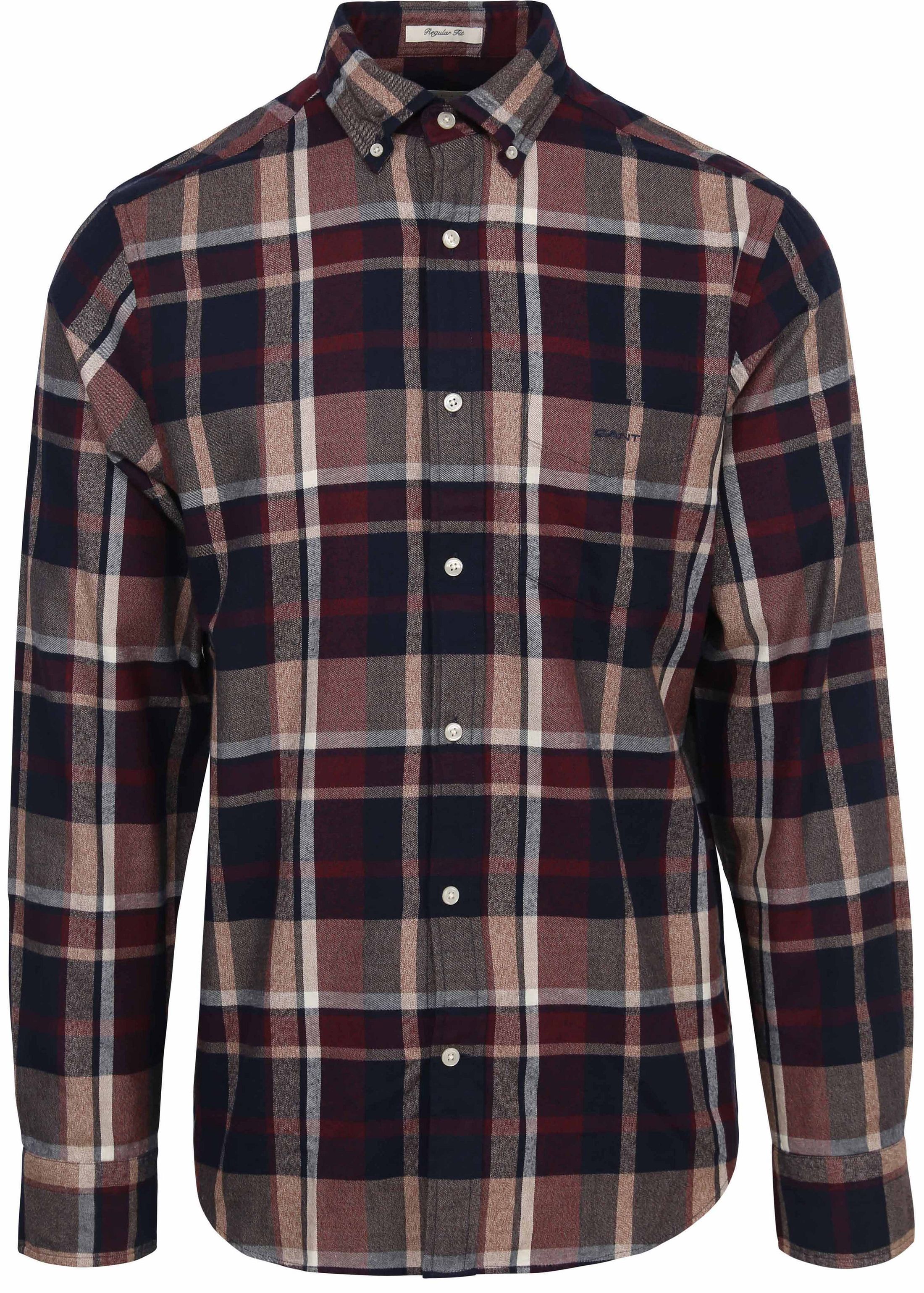 Gant Jaspé Shirt Checks Bordeaux 3230217-604 order online | Suitable