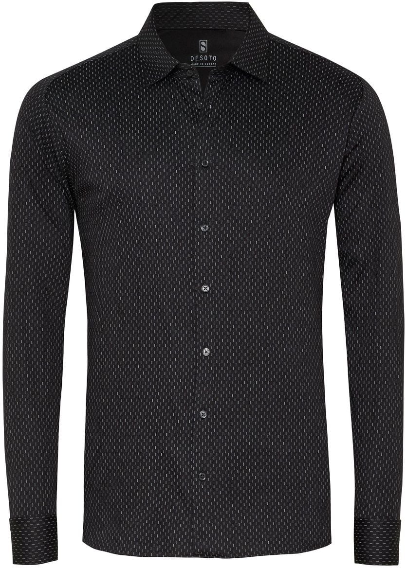 Desoto Shirt Print Structure Black order online | 78428-3-922 | Suitable Norway