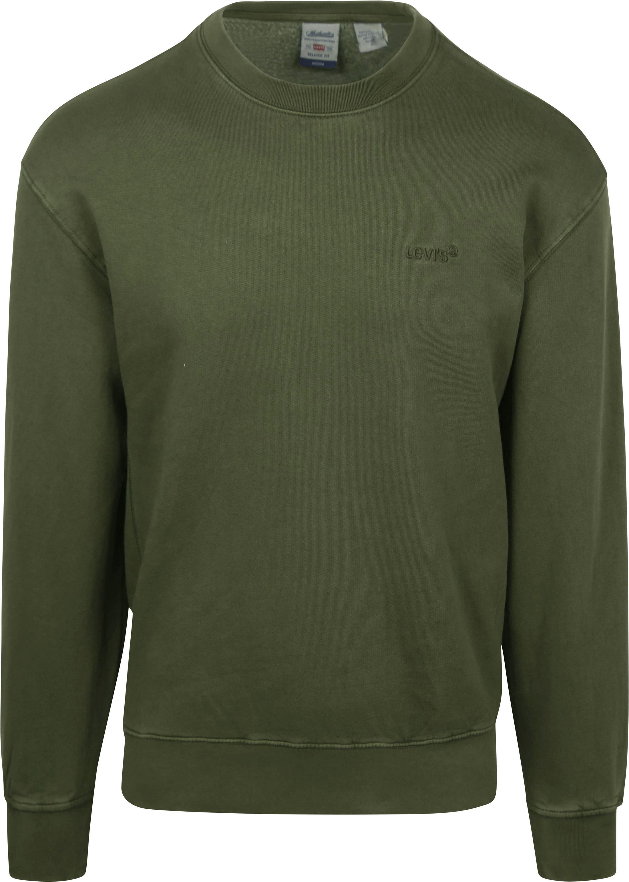 Levi's Sweater Authentic Logo Olive Green A9244-0020 order online | Suitable