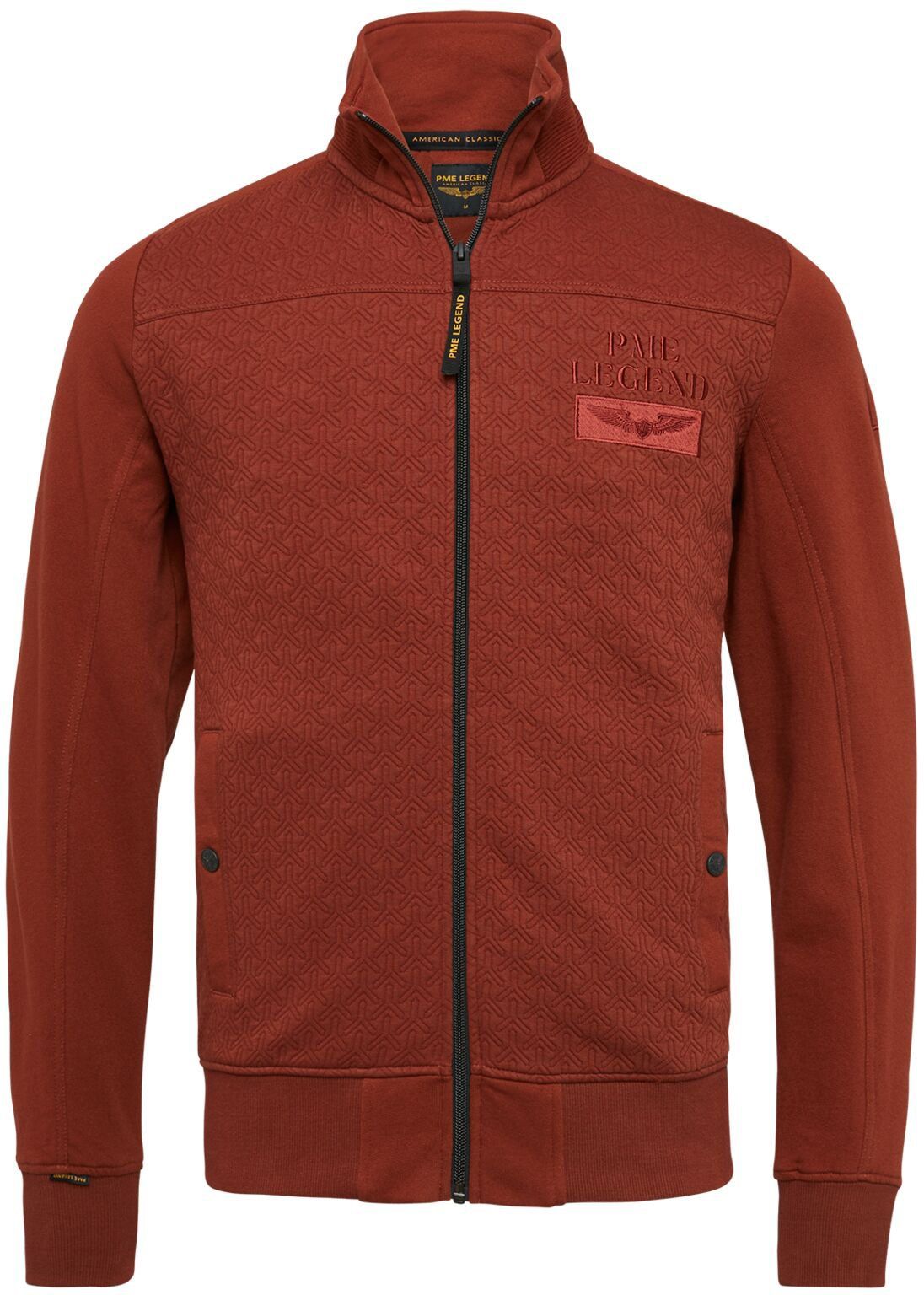 PME Legend Zip Jacket Rust Brown Red size 3XL