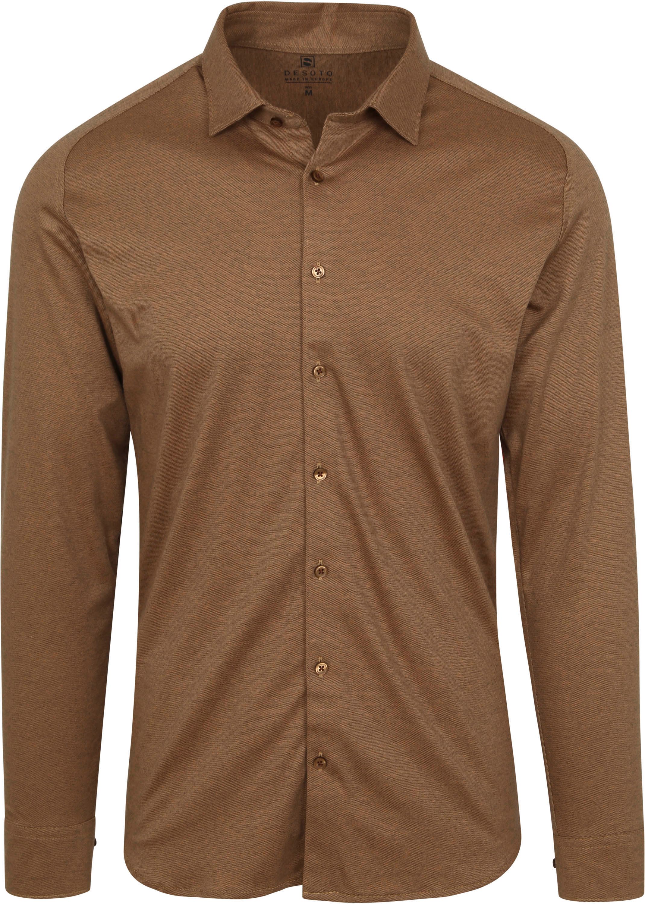 Desoto Shirt Non Iron Light Brown size 3XL