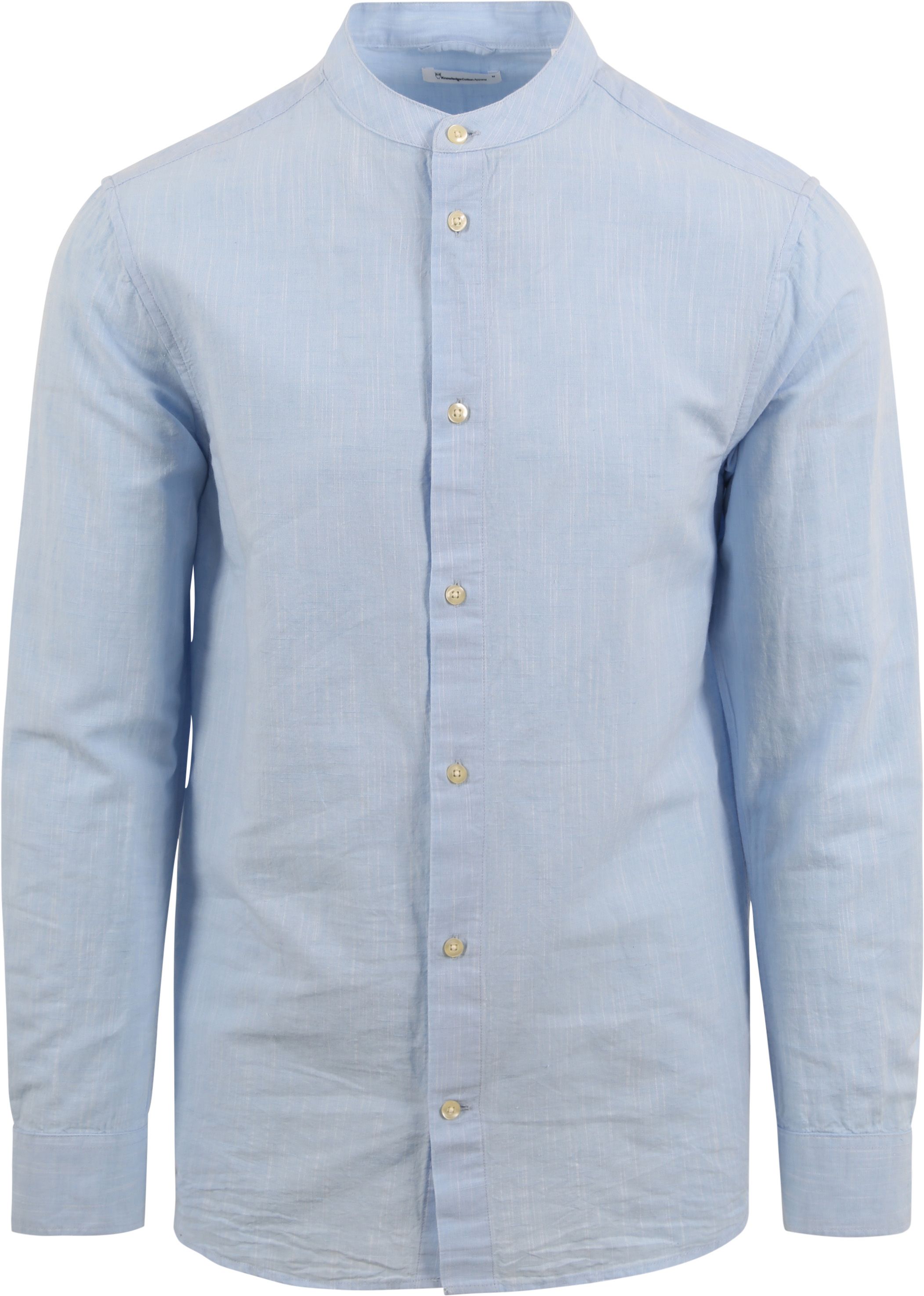 KnowledgeCotton Apparel Shirt Linen Light Blue order online | 1090007-1009 Skyway | Suitable Norway