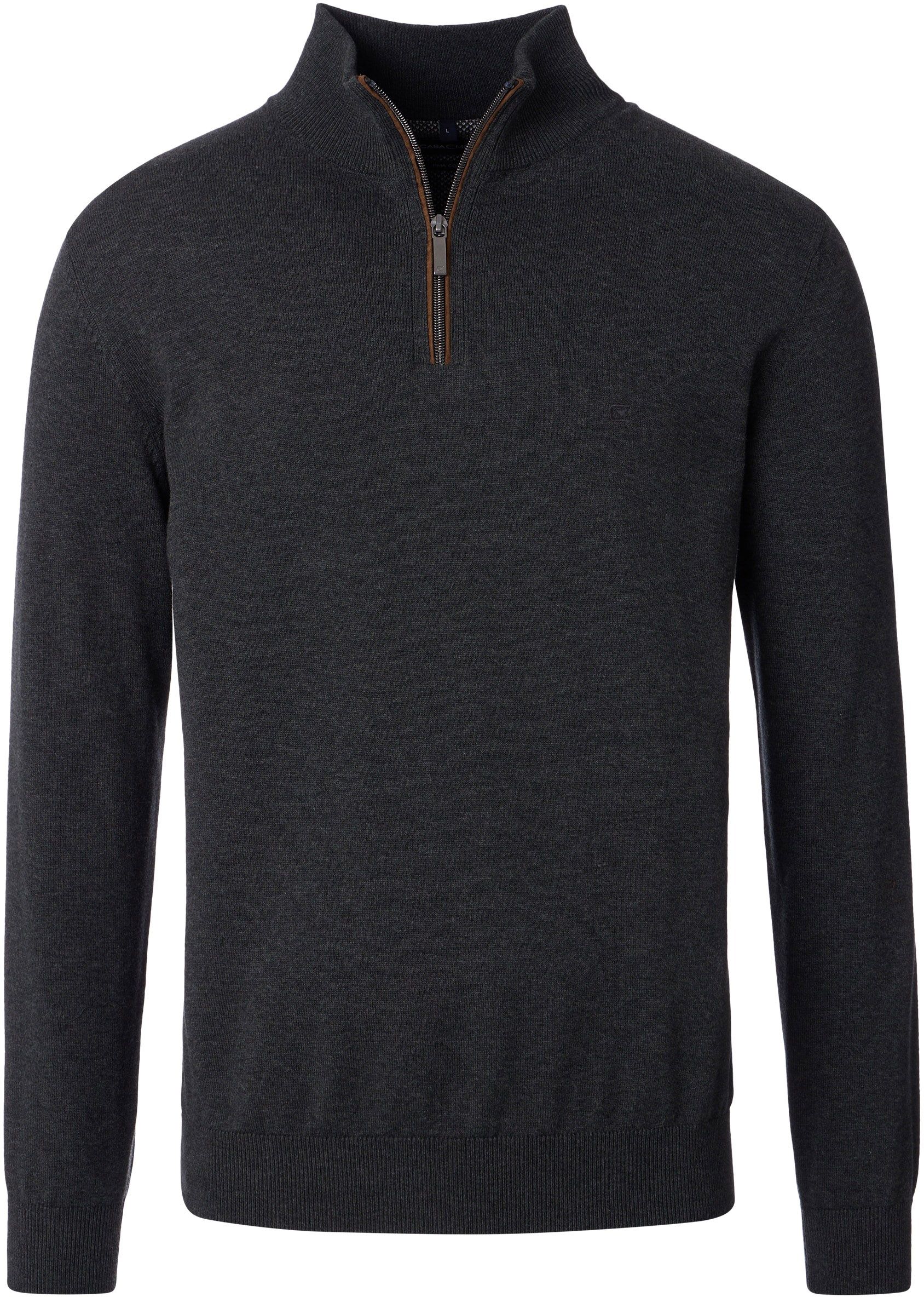 Casa Moda Halfzip Pullover Solid Anthracite 004410-783 order online | Suitable