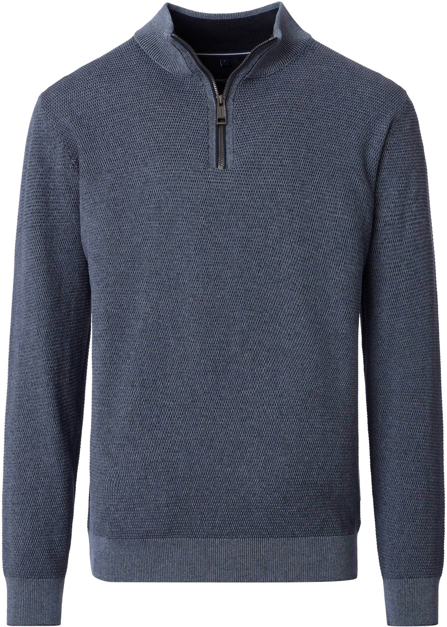 Casa Moda Halfzip Pullover Structure Blue 454479000-741 order online | Suitable