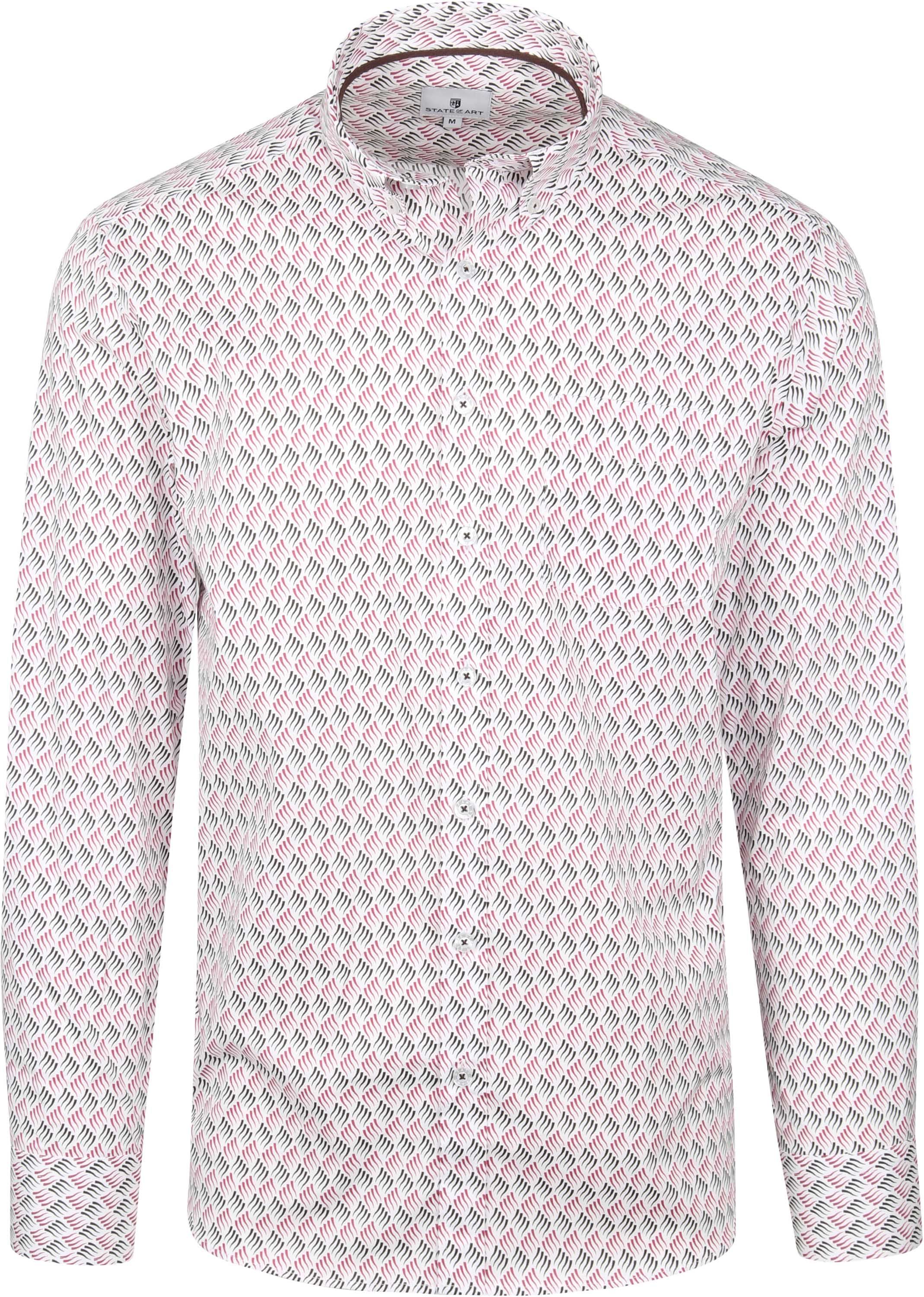 State Of Art Shirt Print Pink Multicolour size 3XL