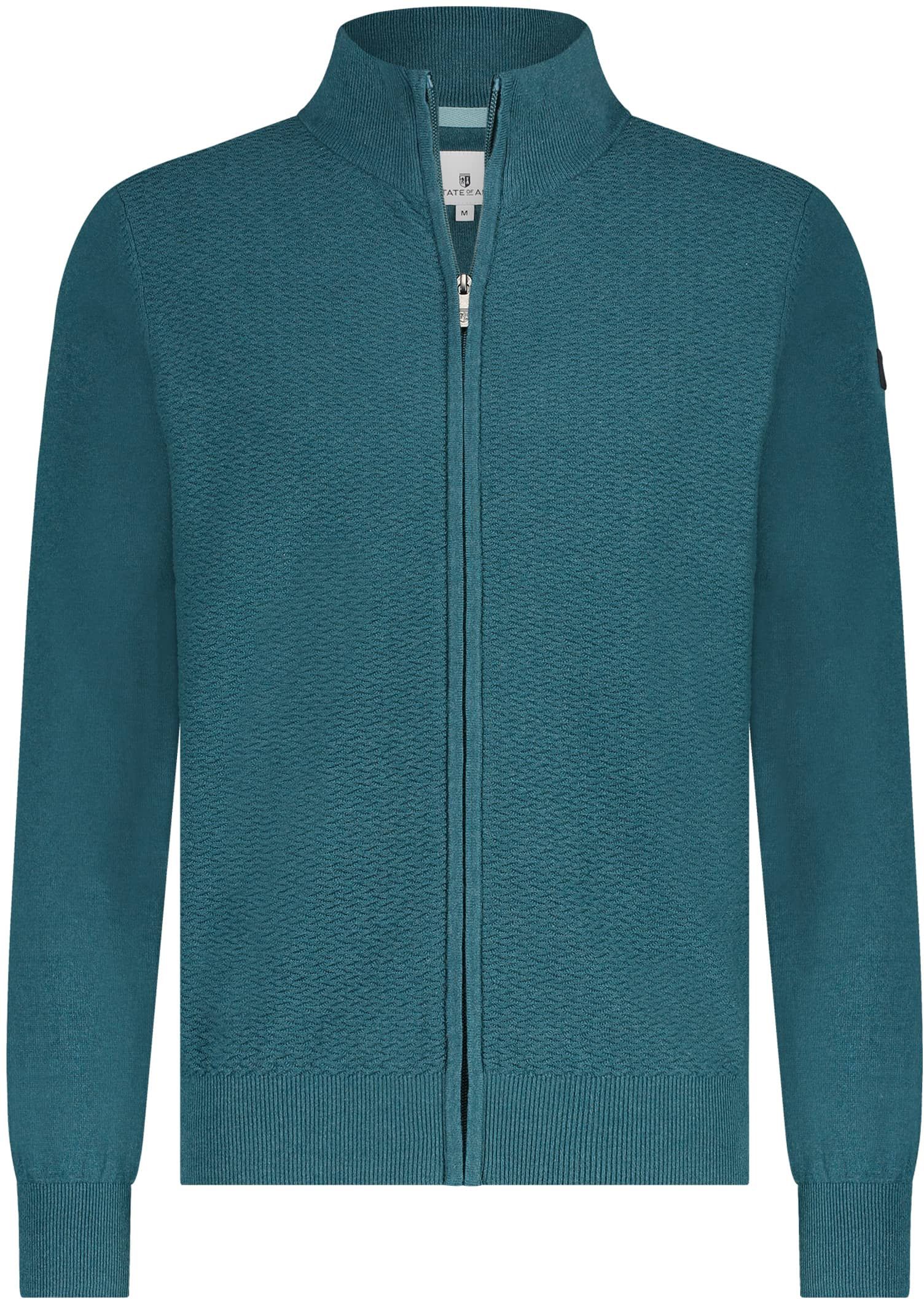 State Of Art Cardigan Zip Structure Petrol Vert 16114038-5500 commander en ligne | Suitable